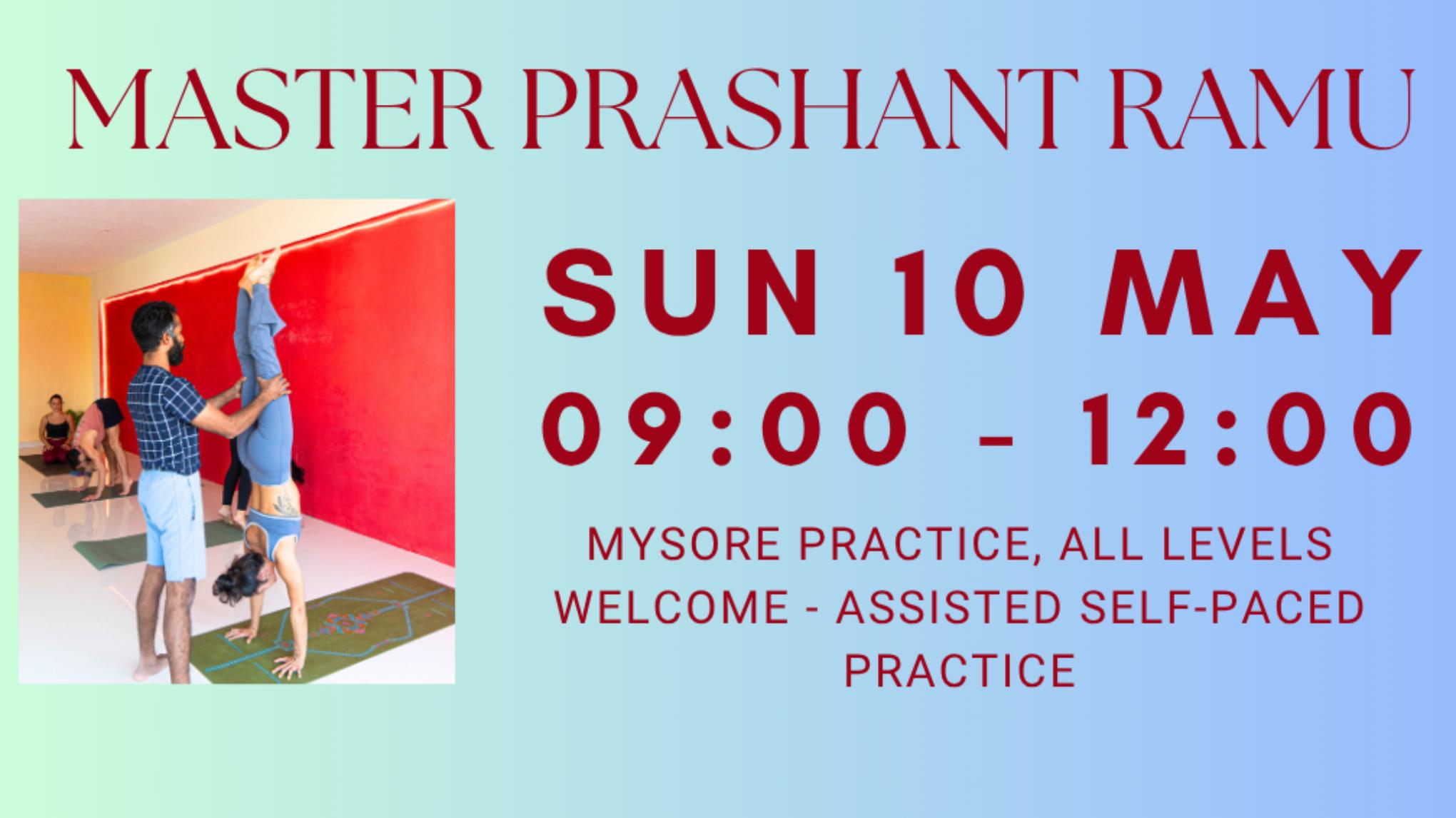 Yoga workshop with Prashanth Ramu - Sunday 10 May | 09:00 - 12:00