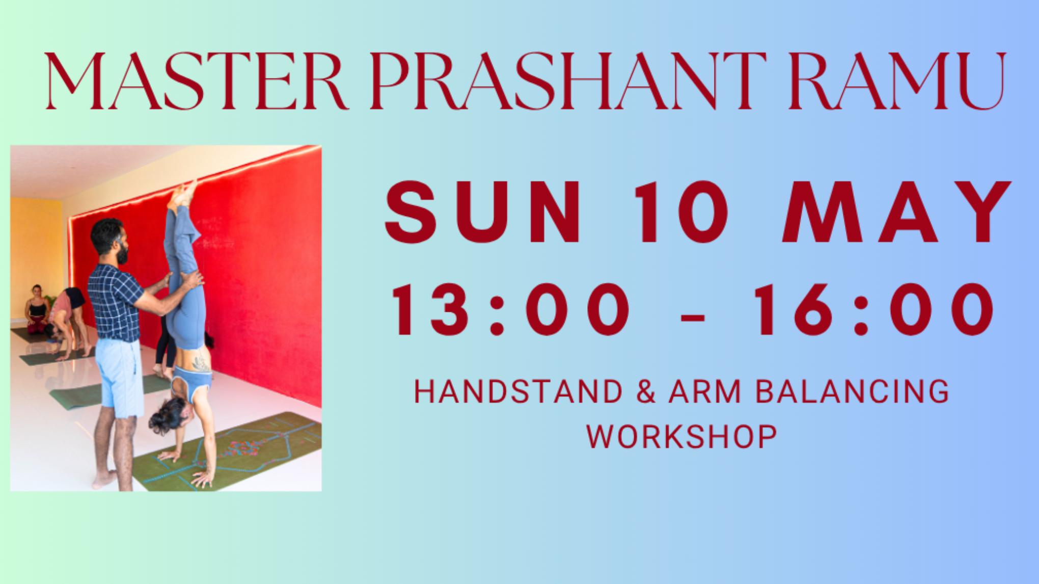 Yoga workshop with Prashanth Ramu - Sunday 10 May | 13:00-16:00