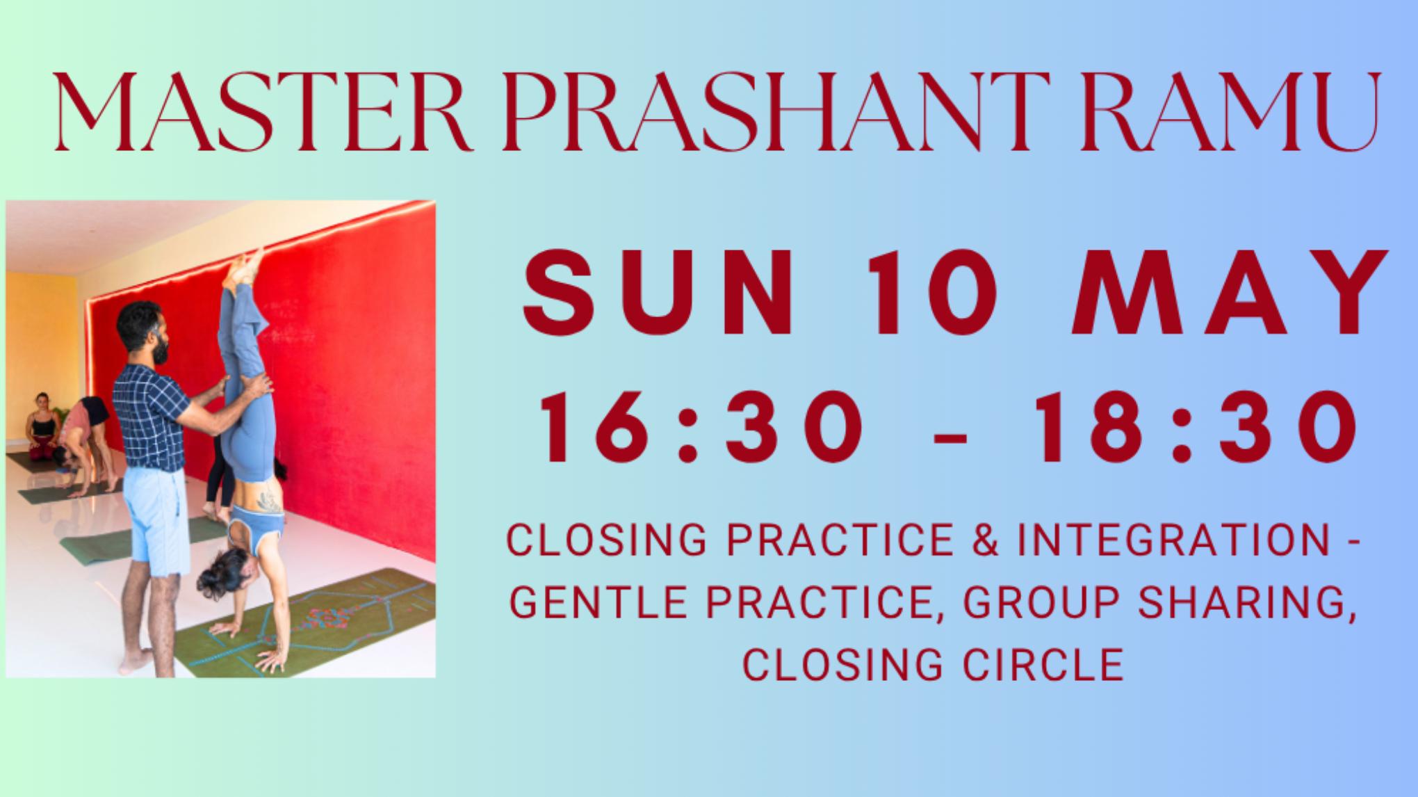 Yoga workshop with Prashanth Ramu - Sunday 10 May | 16:30 - 18:30