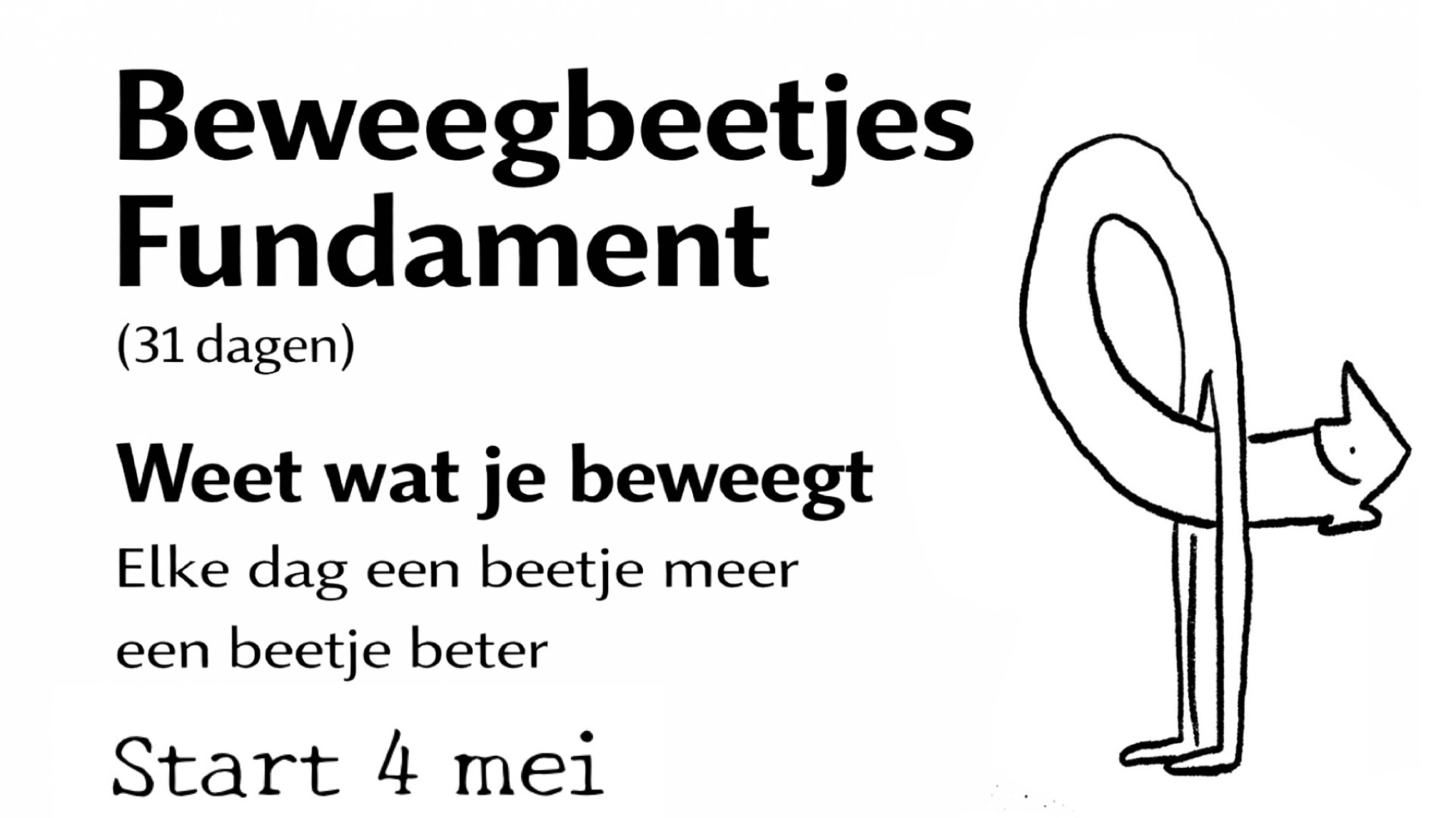 Beweegbeetjes Fundament mei '26