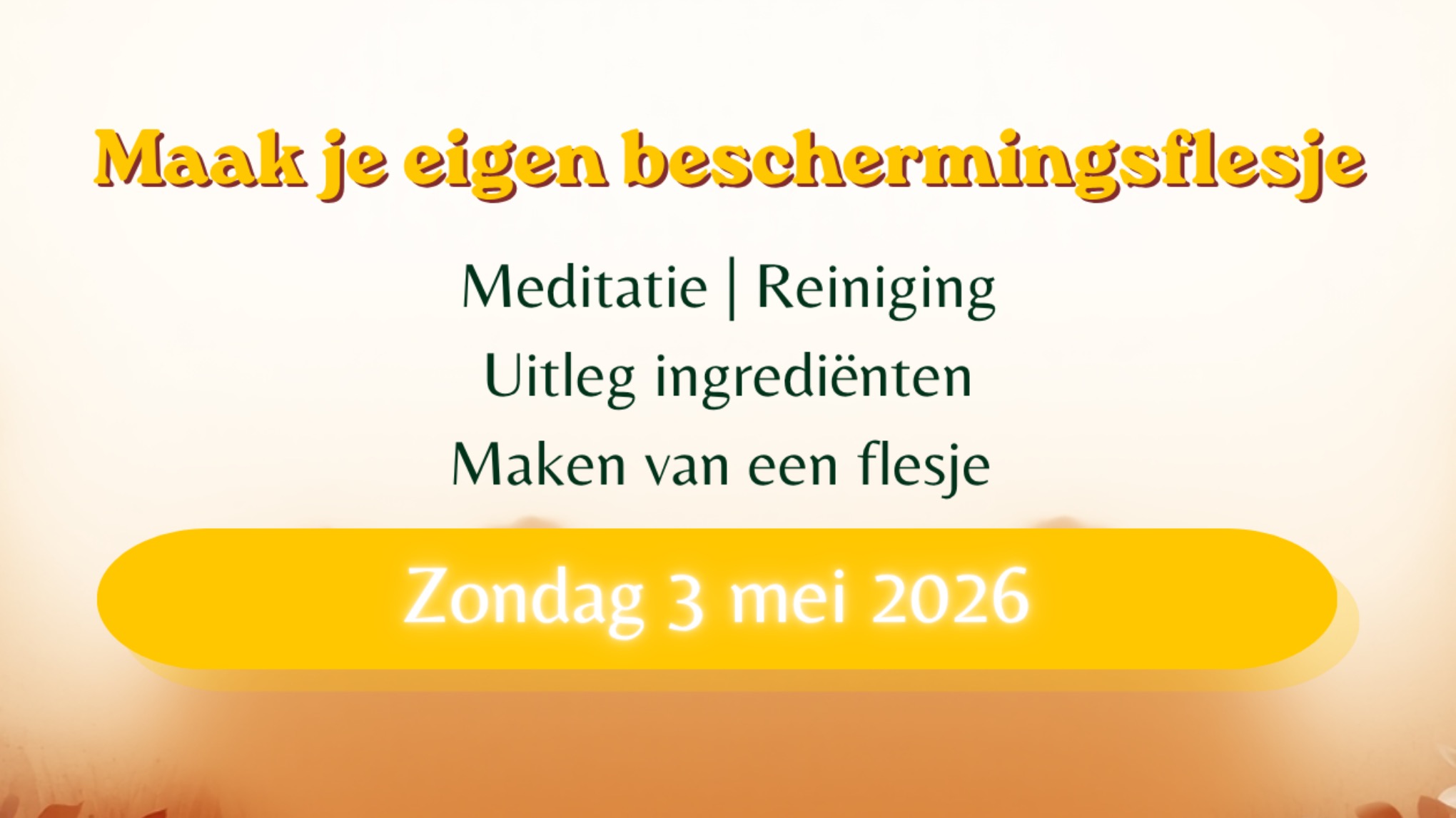 Beschermingsflesjes maken