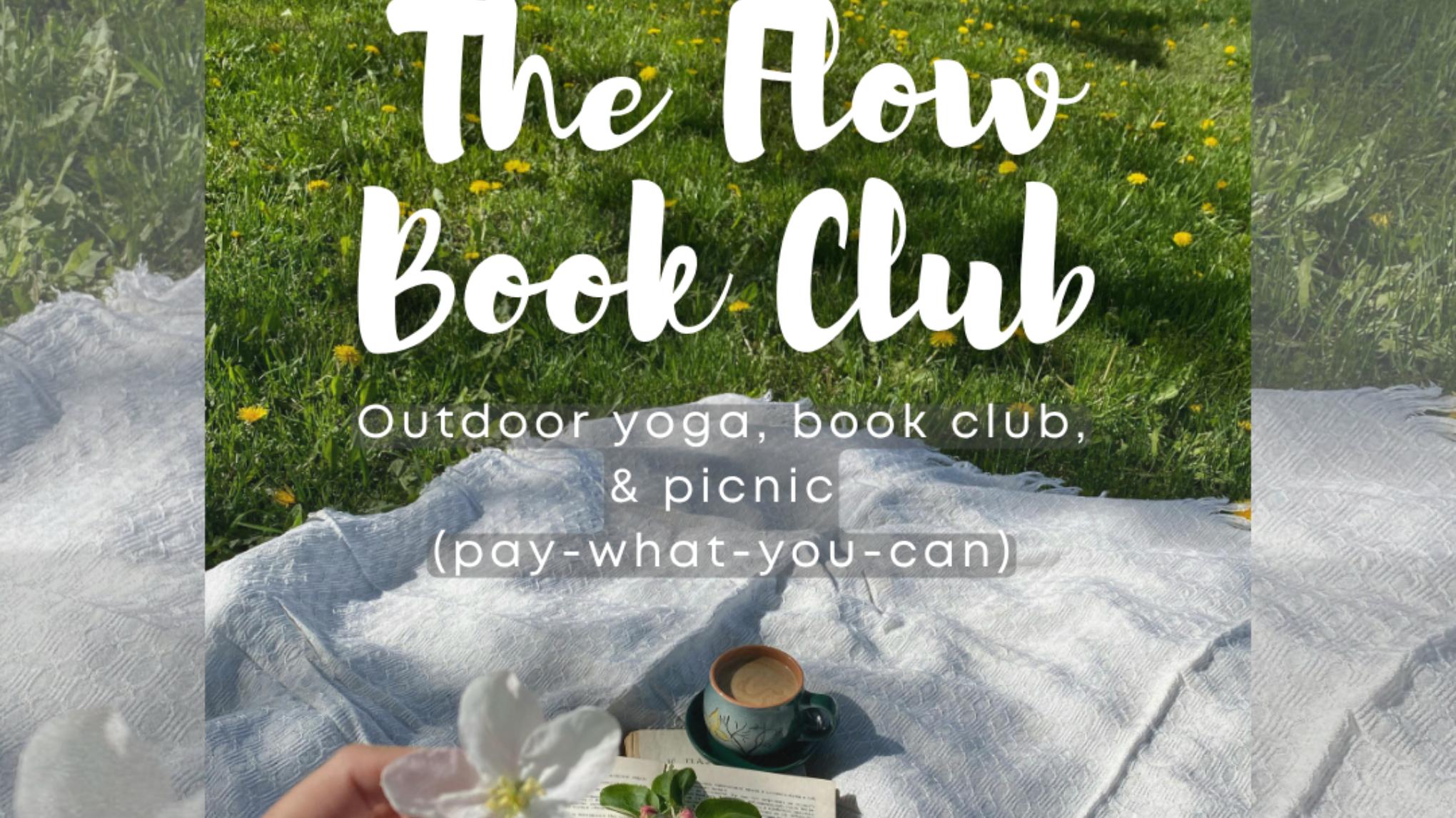 The Flow Book Club (April) - outdoor yoga & picnic