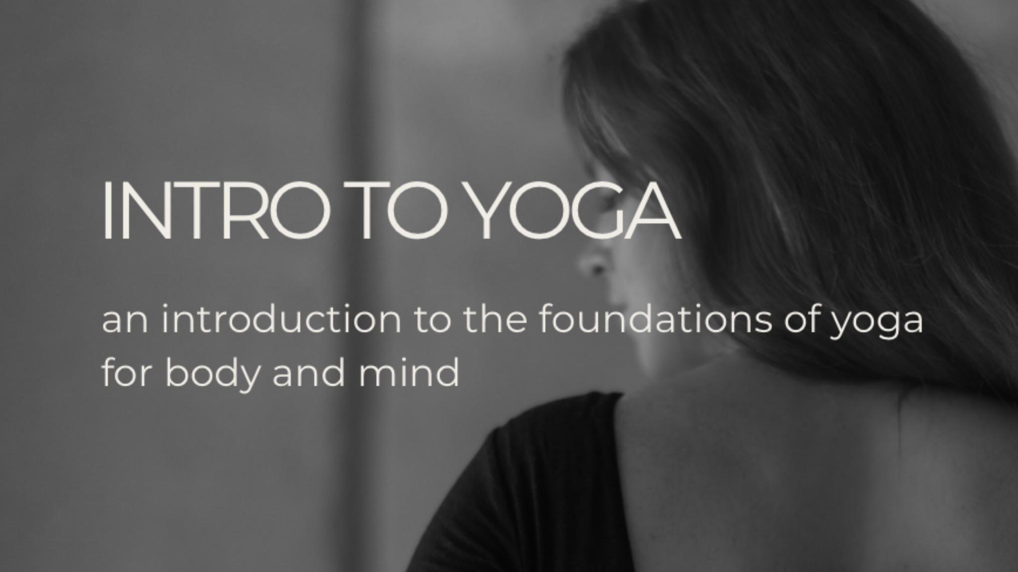 Intro to Yoga: Beginner’s Workshop