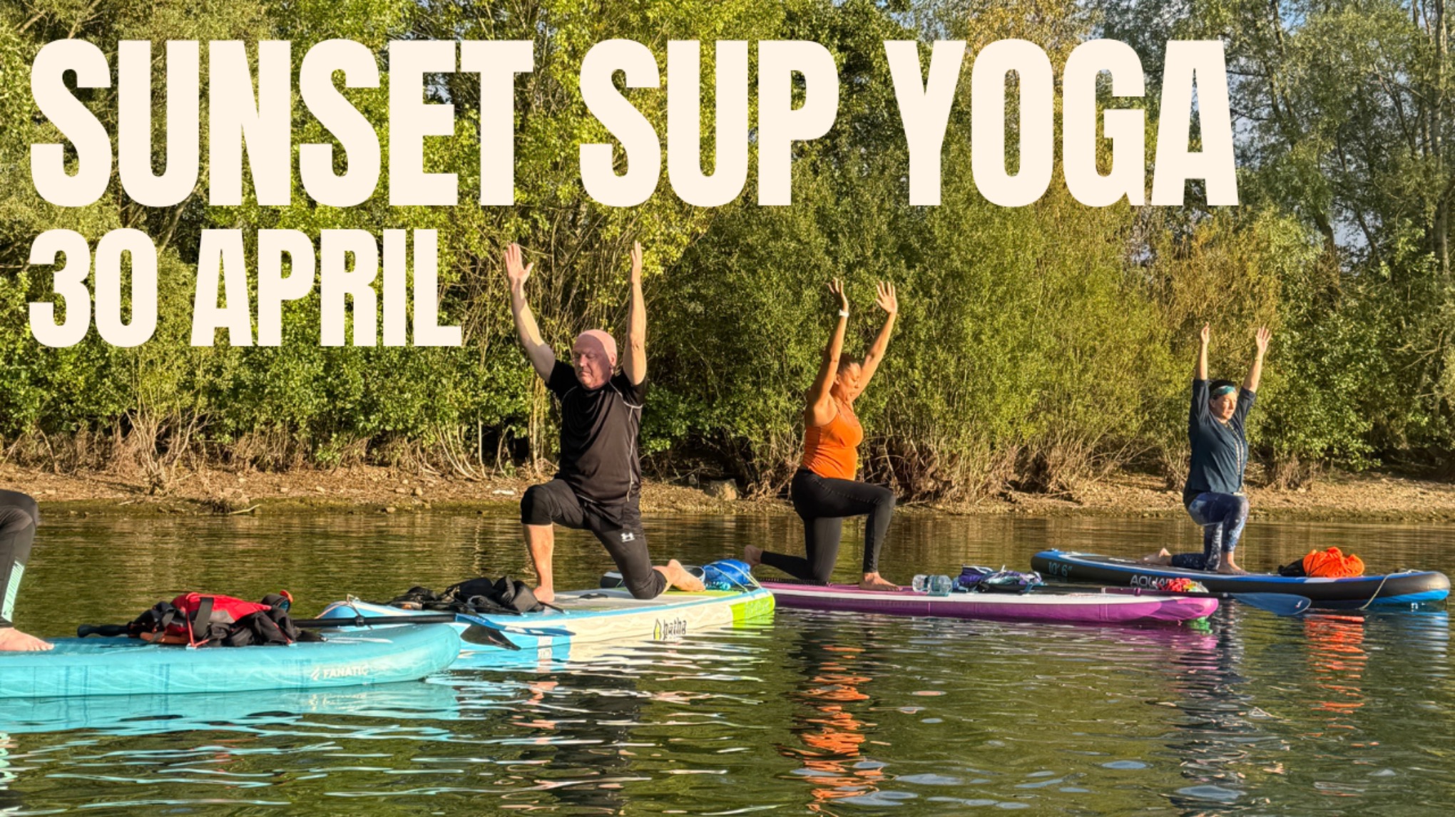 Sunset SUP Yoga at Calmwater Bay, Knaresborough