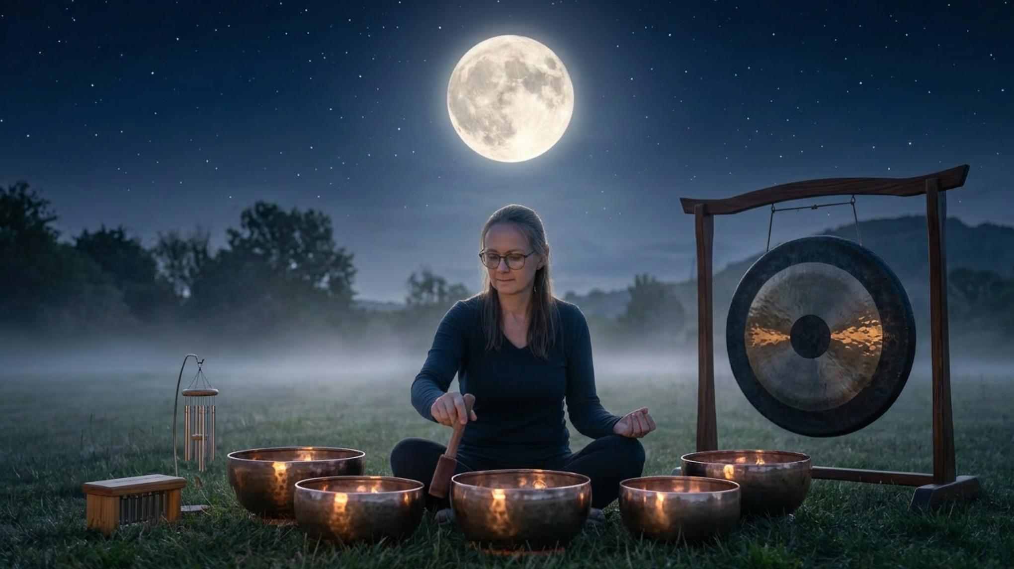 Volle maan klankreis: Meditatie & Ontspanning
