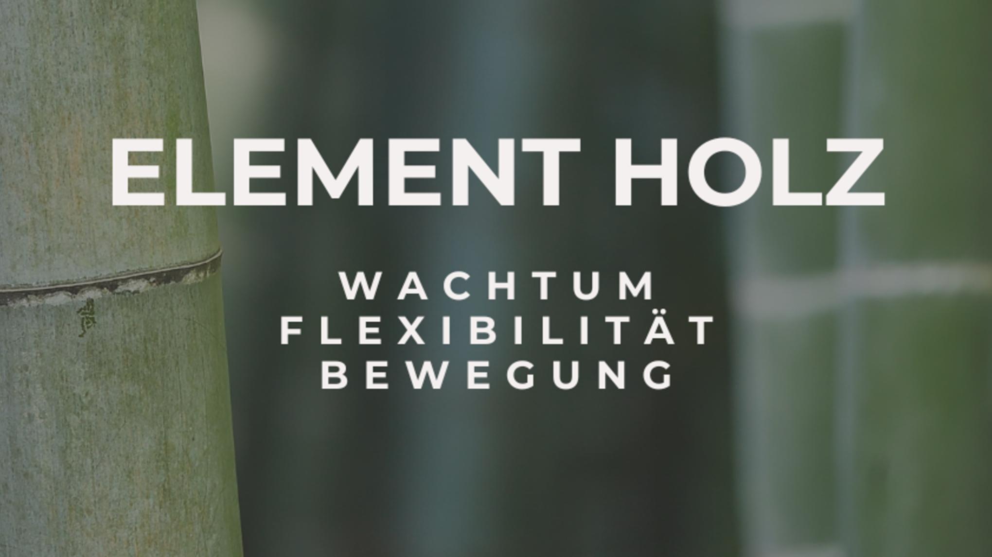 AromaYin Yoga - Im Rhythmus der Elemente - Element Holz