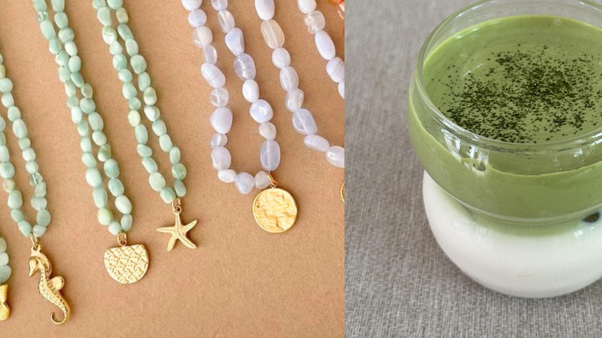 Beaded Bracelet Making + Matcha