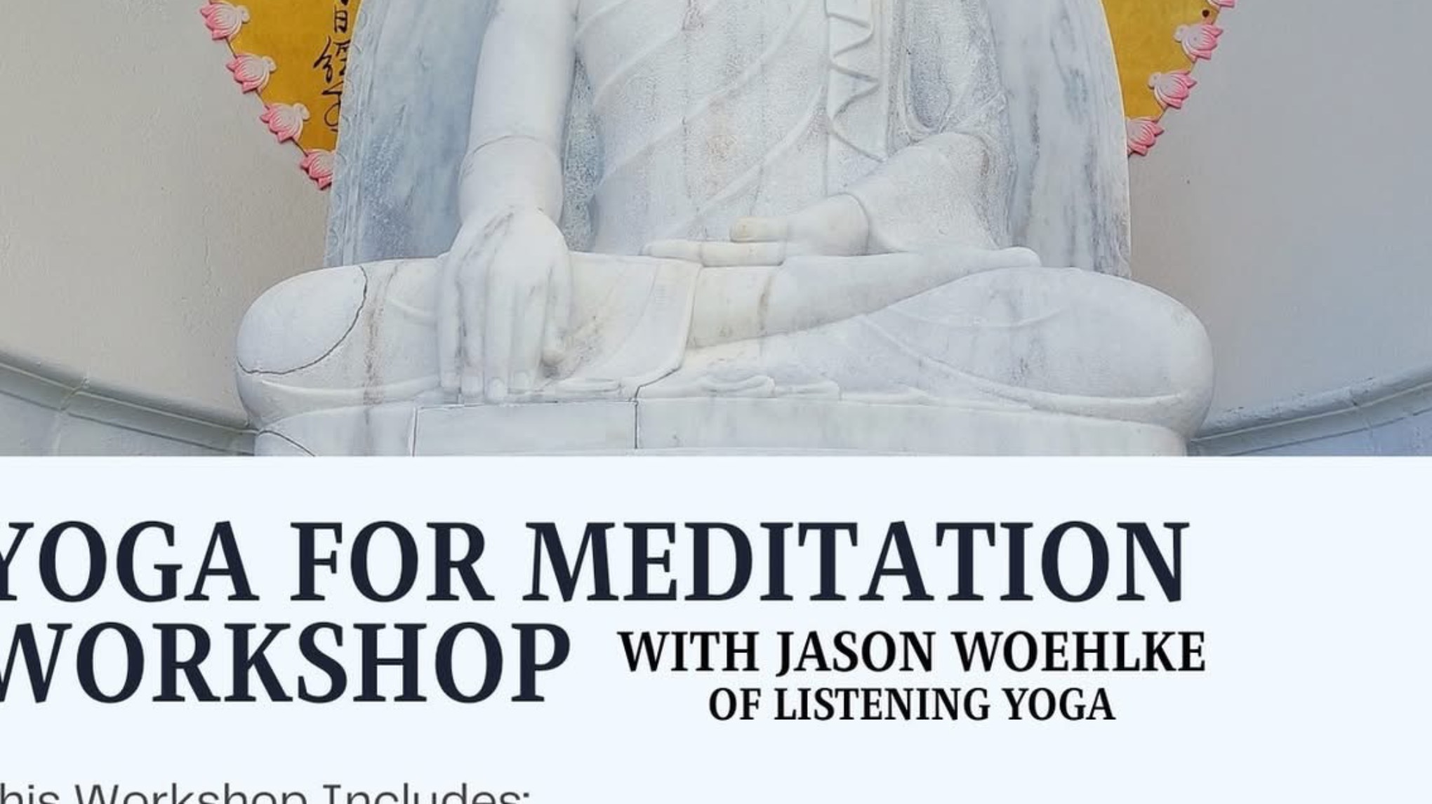Yoga/meditation workshop