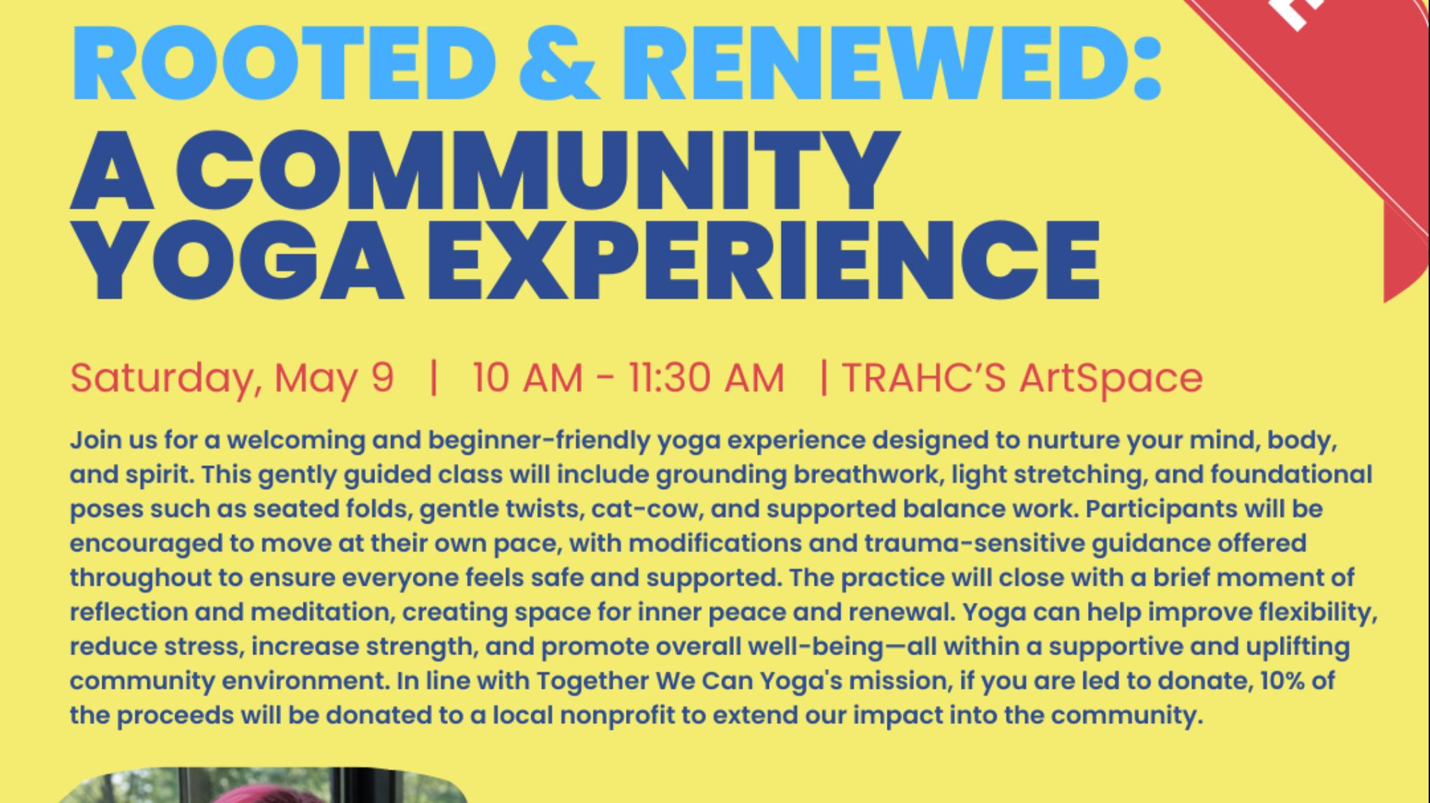 Rooted & Renewed: A Community Yoga Experience
