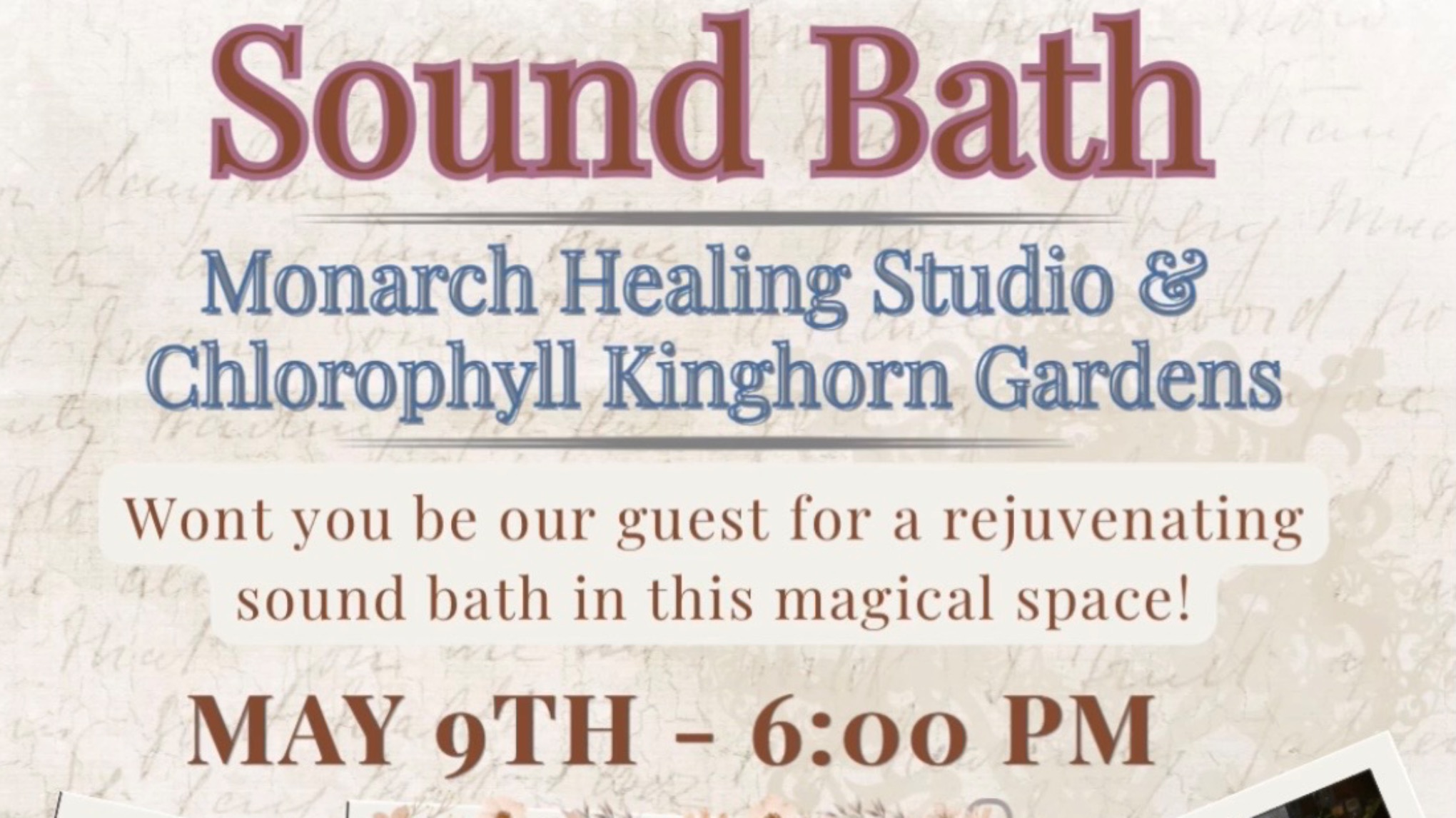Sound Bath @ Chlorophyll Kinghorn Gardenss