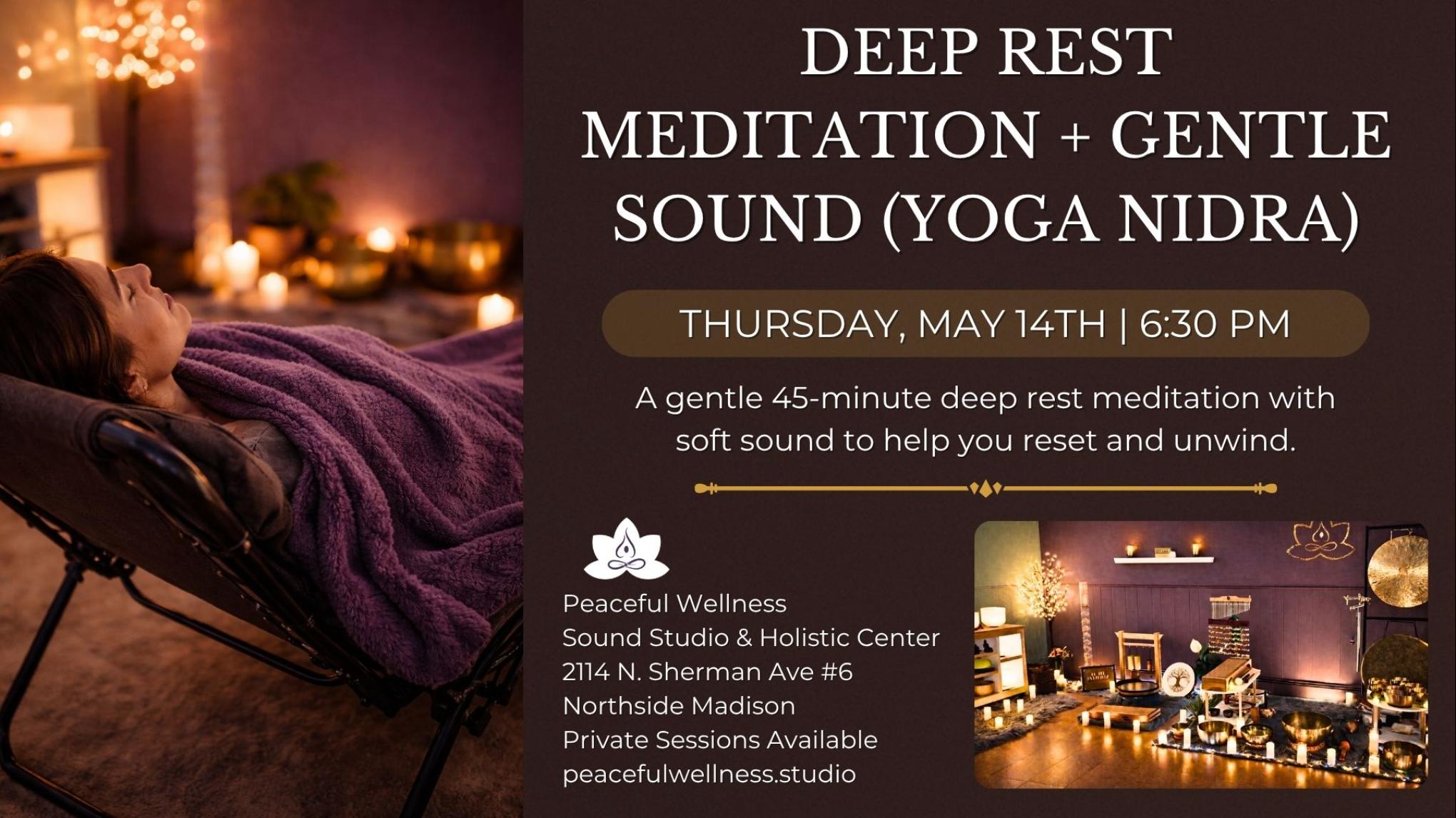 MADISON Deep Rest Meditation + Gentle Sound (Yoga Nidra) HYBRID