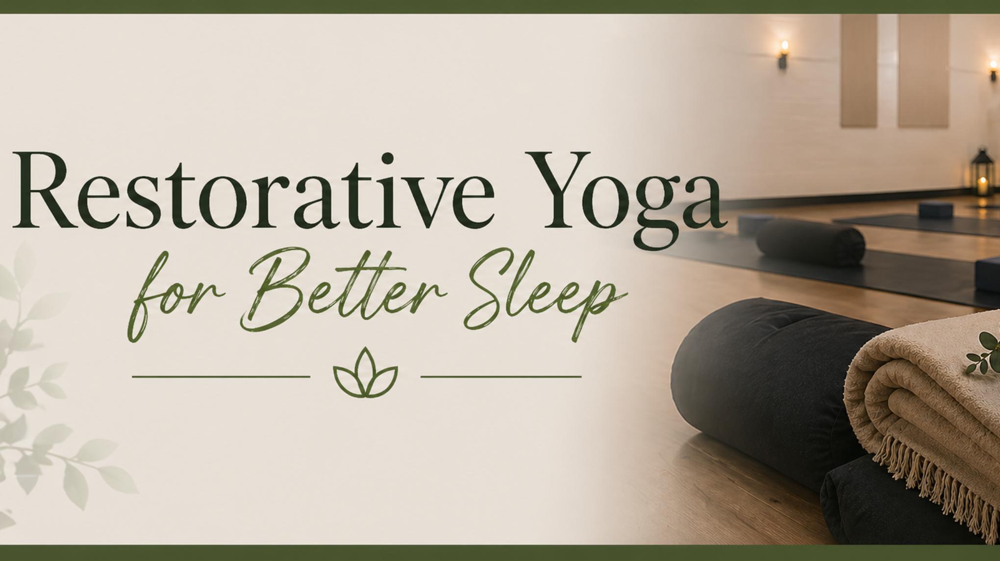 Restorative Yoga for Better Sleep