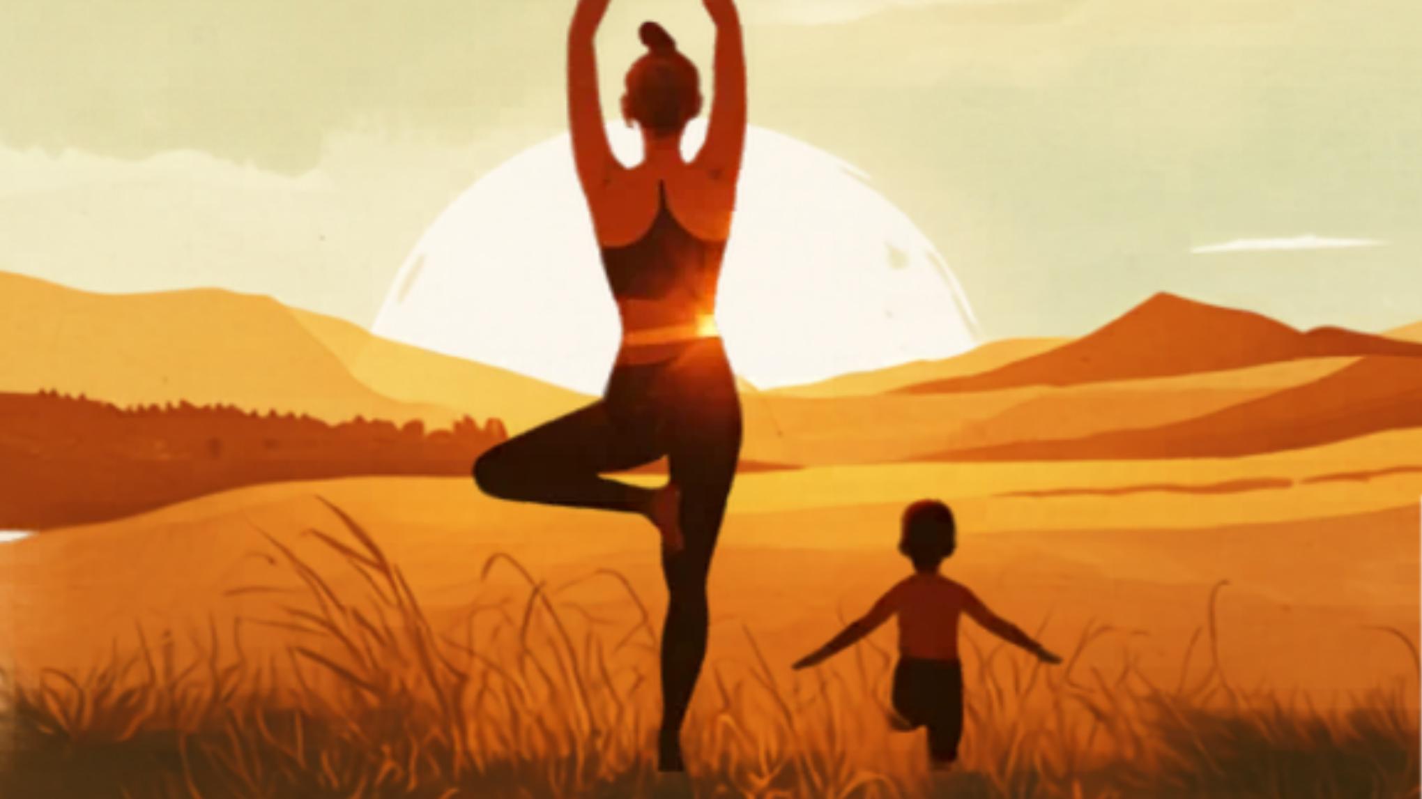 Ouder-peuter yoga