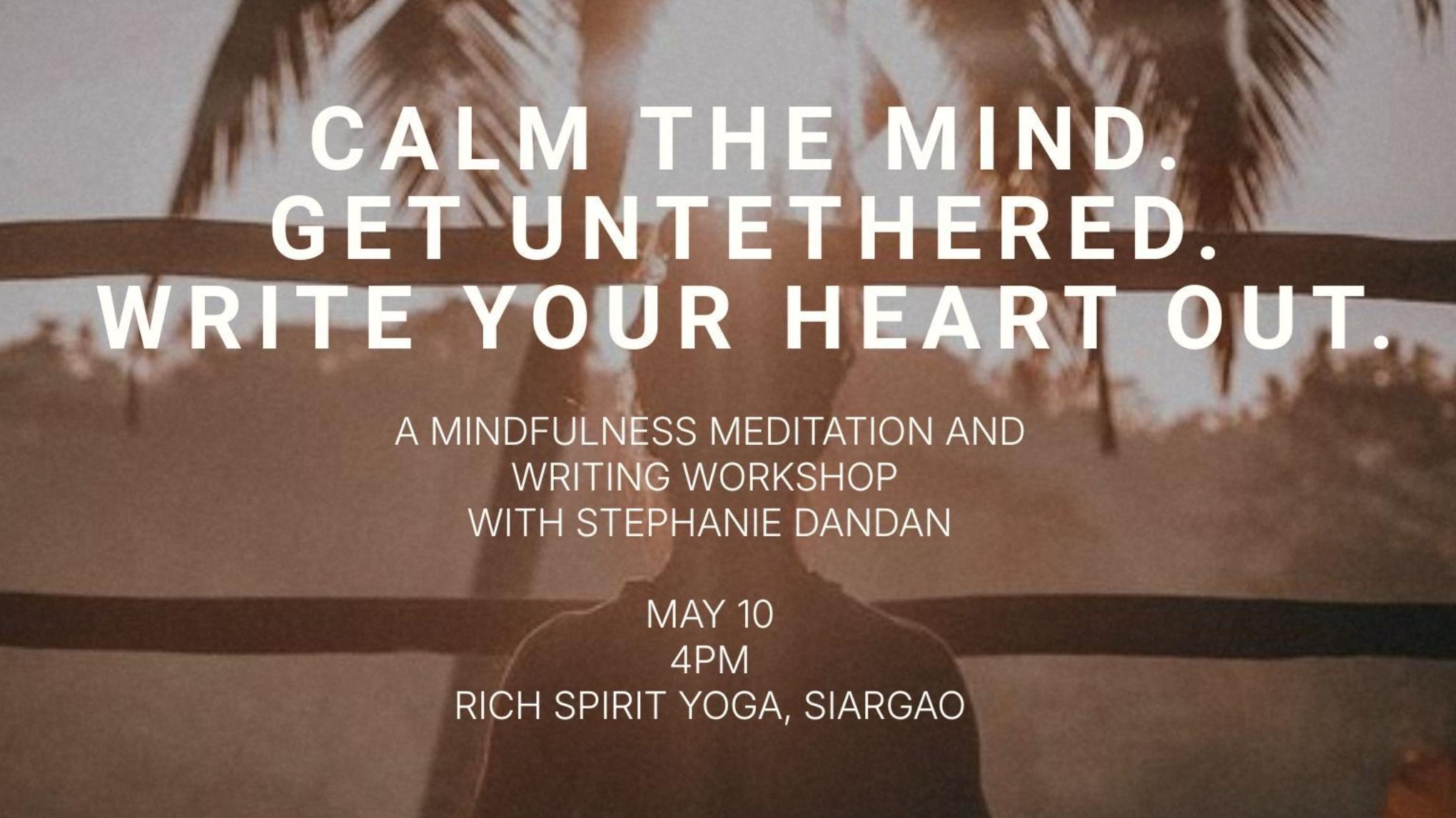 Mindfulness Meditation & Writing Workshop with Stephanie Dandan