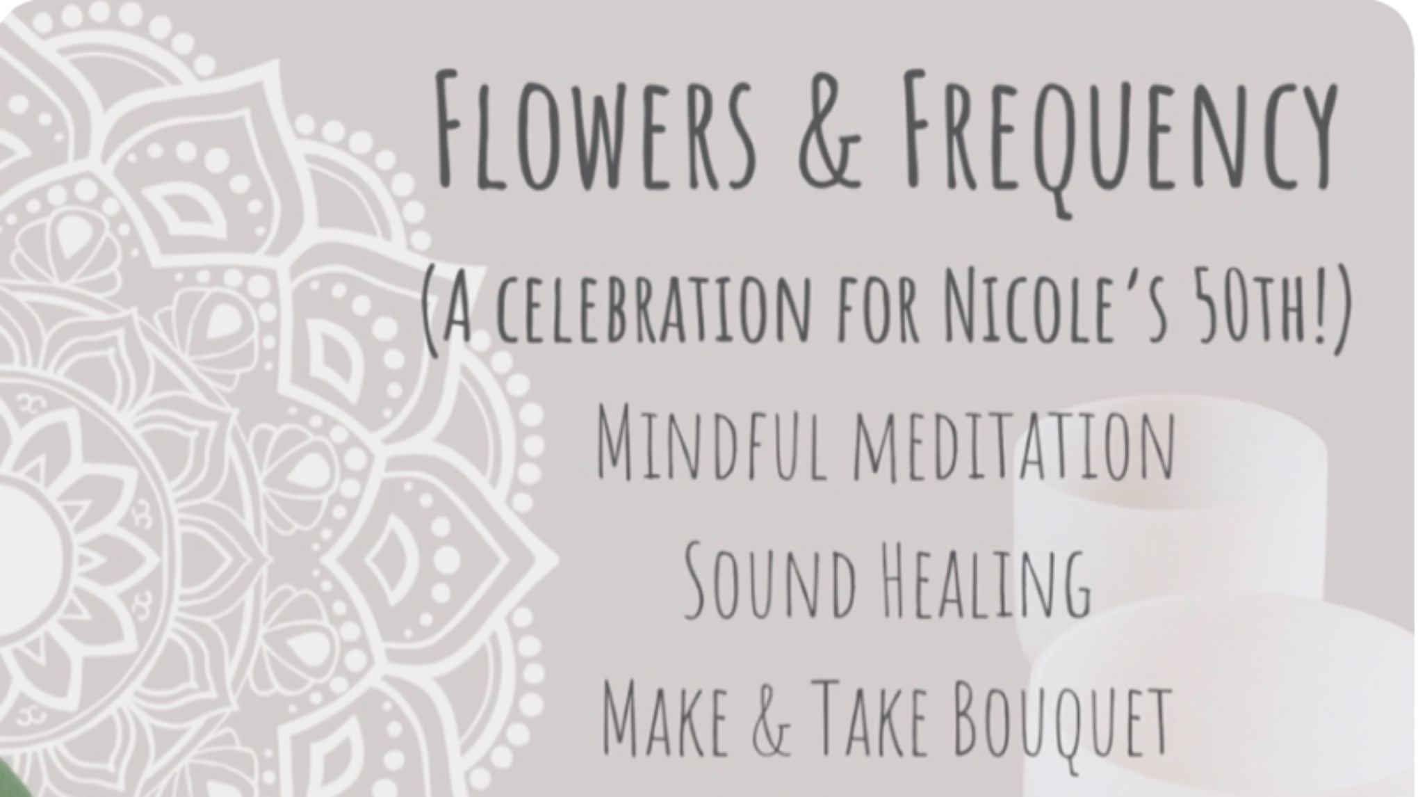 Flowers and Frequency
