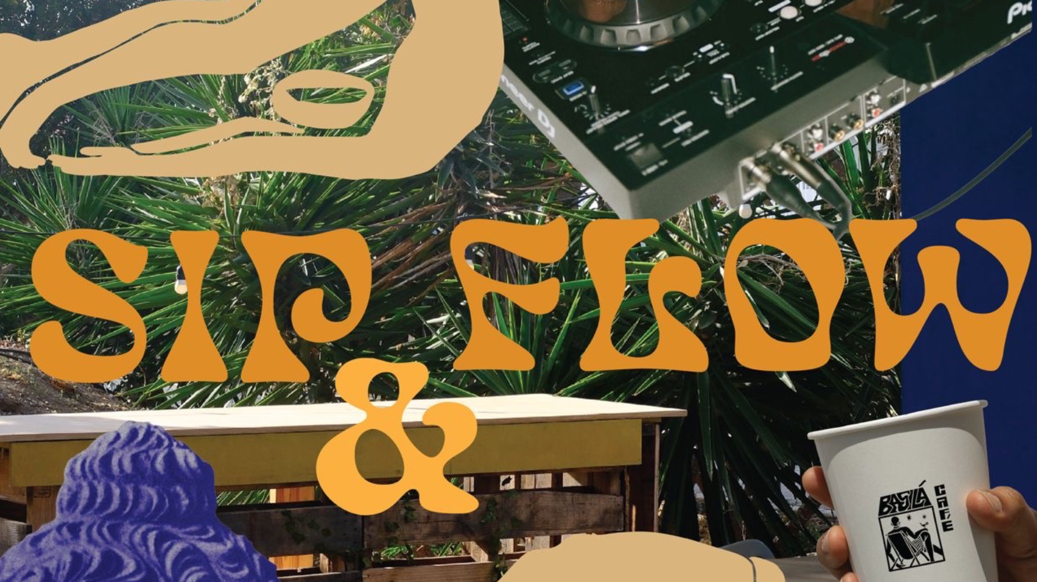 Sip & Flow 🎼 YOGA & LIVE DJ 🏝️ @ Basila Cafe/ Marie pompoen