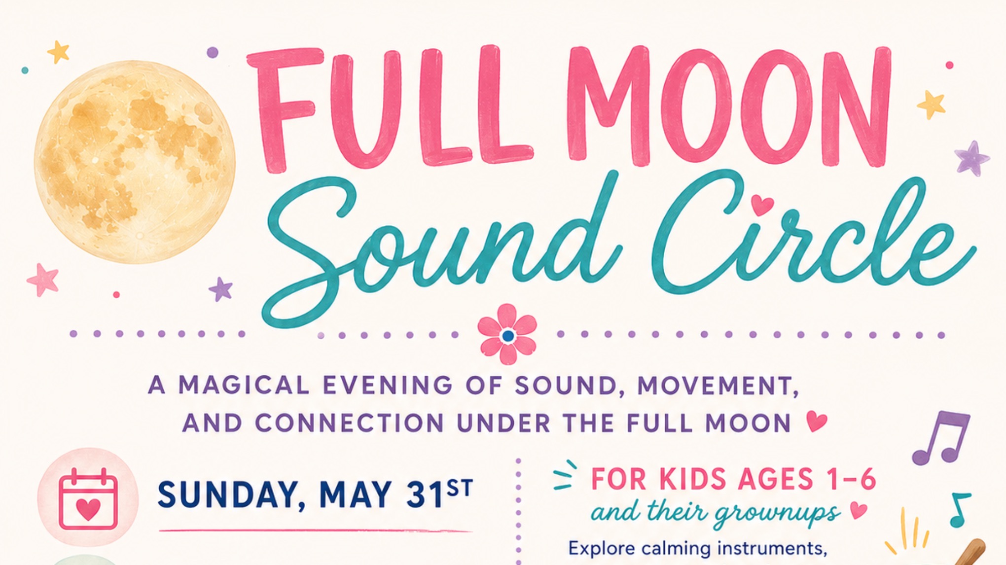 Full Moon Sound Circle ✨