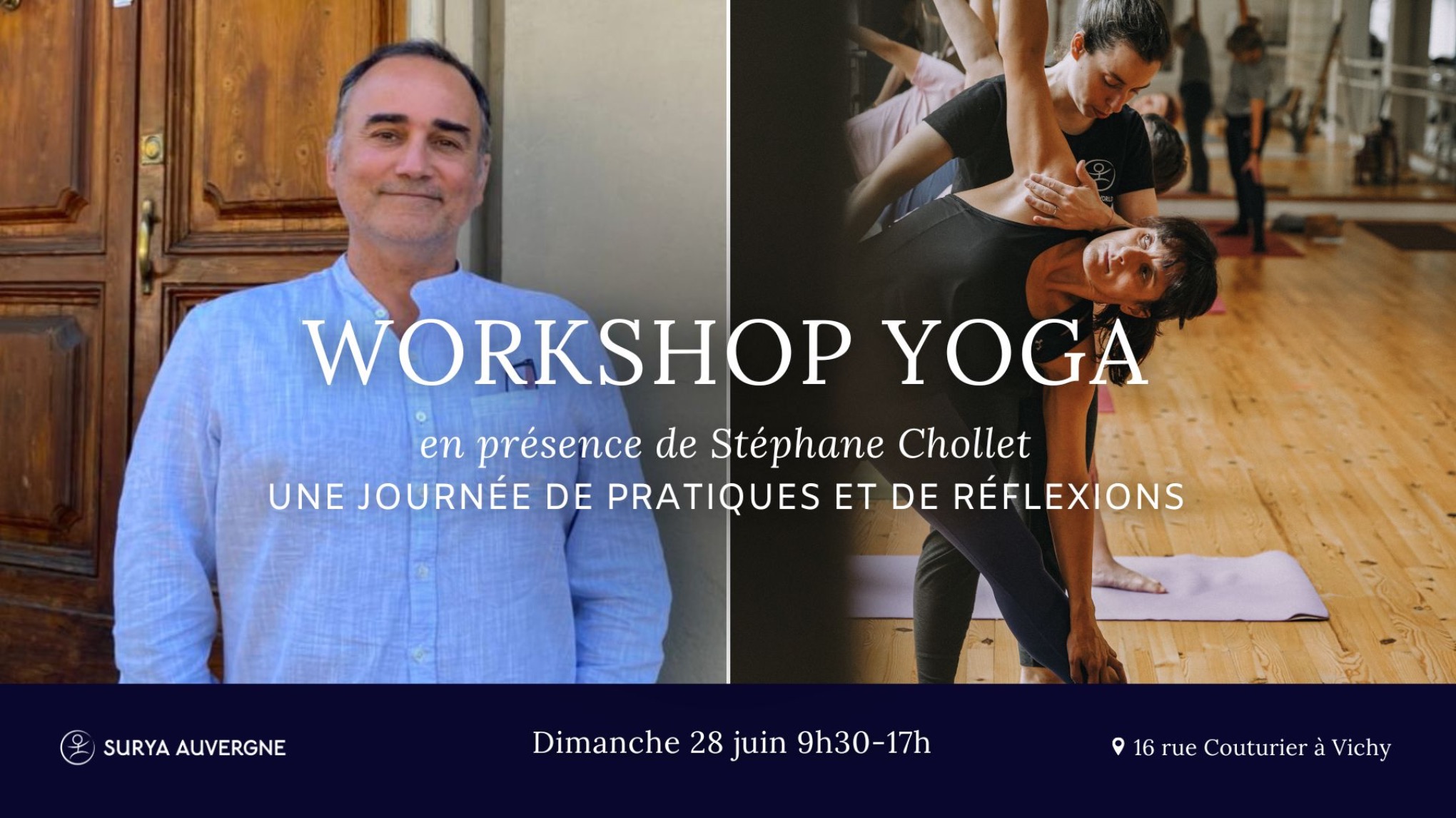 Workshop de Yoga en présence de Stéphane Chollet - Dimanche 28 juin 2026