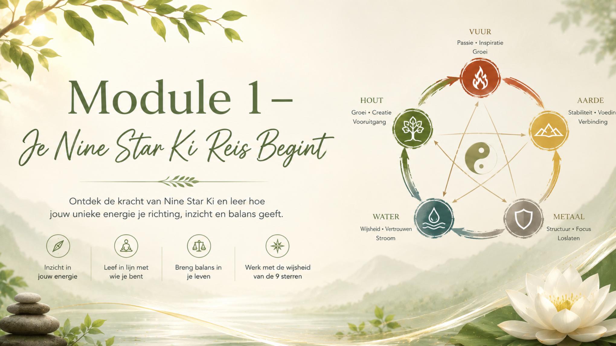 Module 1 – Je Nine Star Ki Reis Begint (2 dagen)