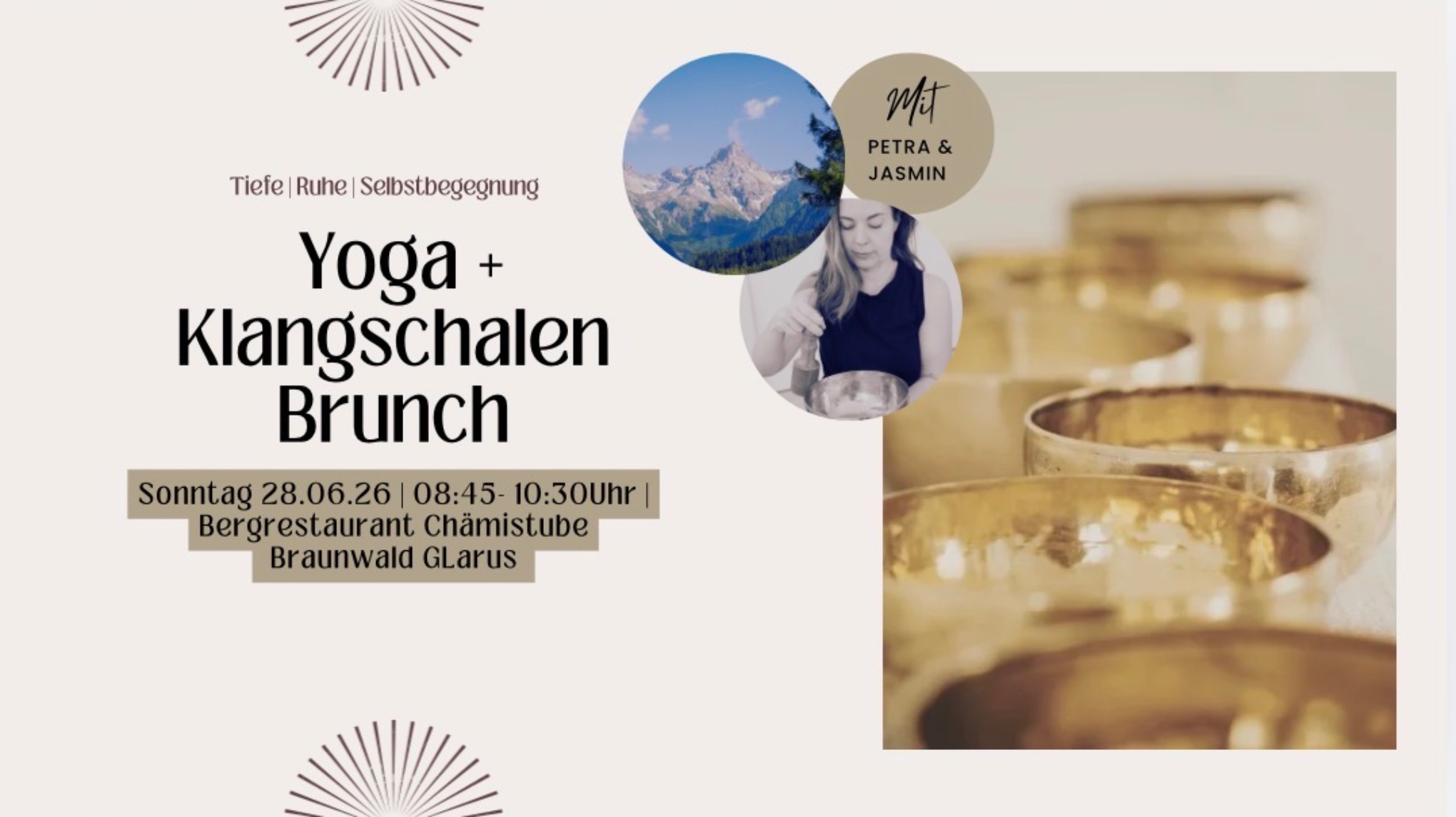 Yoga und Klangschalen Brunch in Braunwald