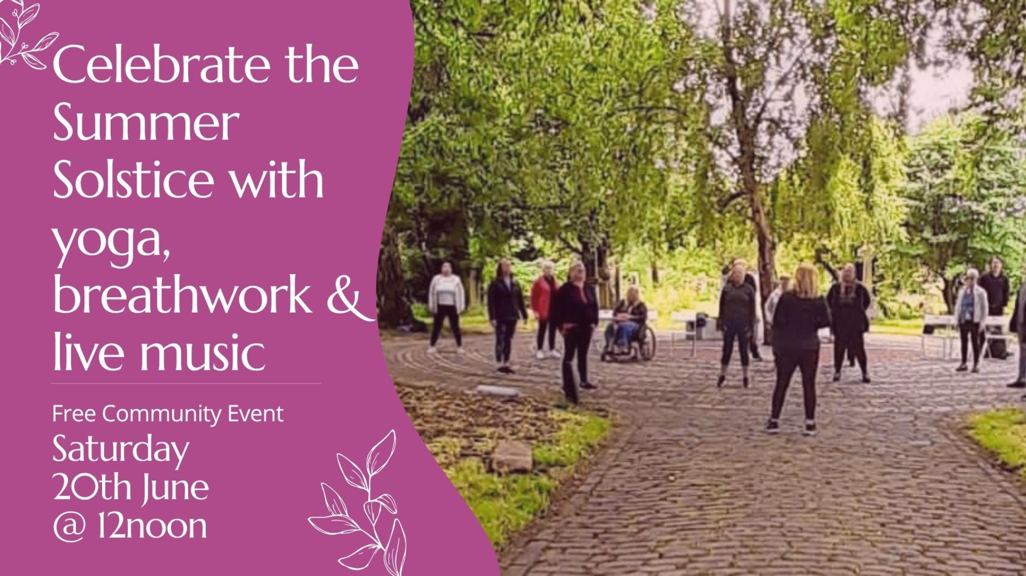 Celebrate the Summer Solstice with yoga, breathwork &  live music