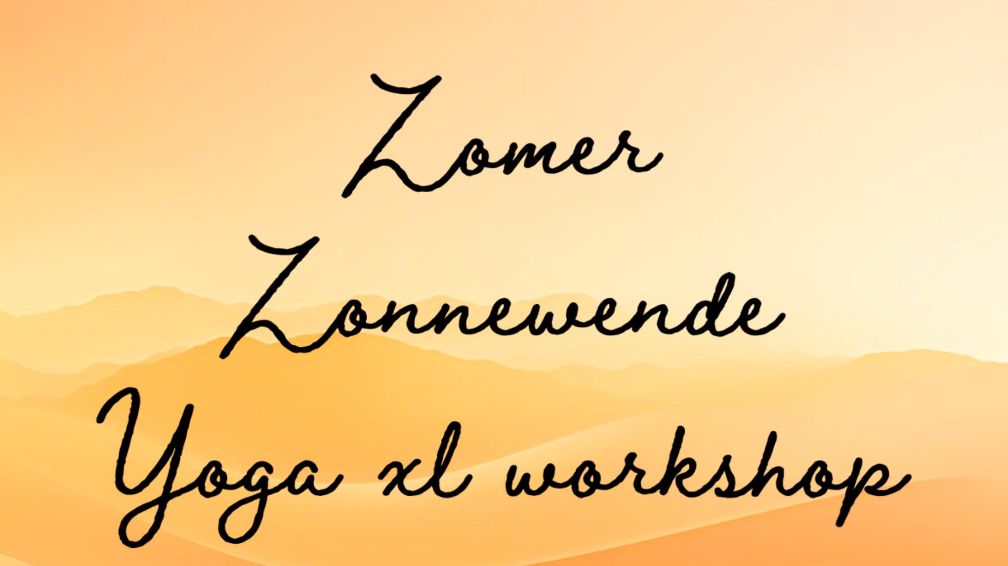 Zomer Zonnewende Yoga XL Workshop