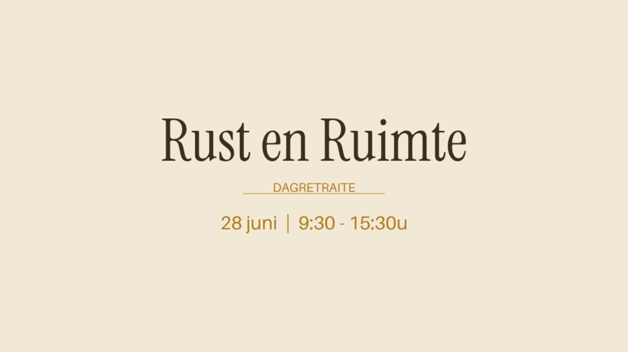 Yogabird Dagretraite | Rust & Ruimte