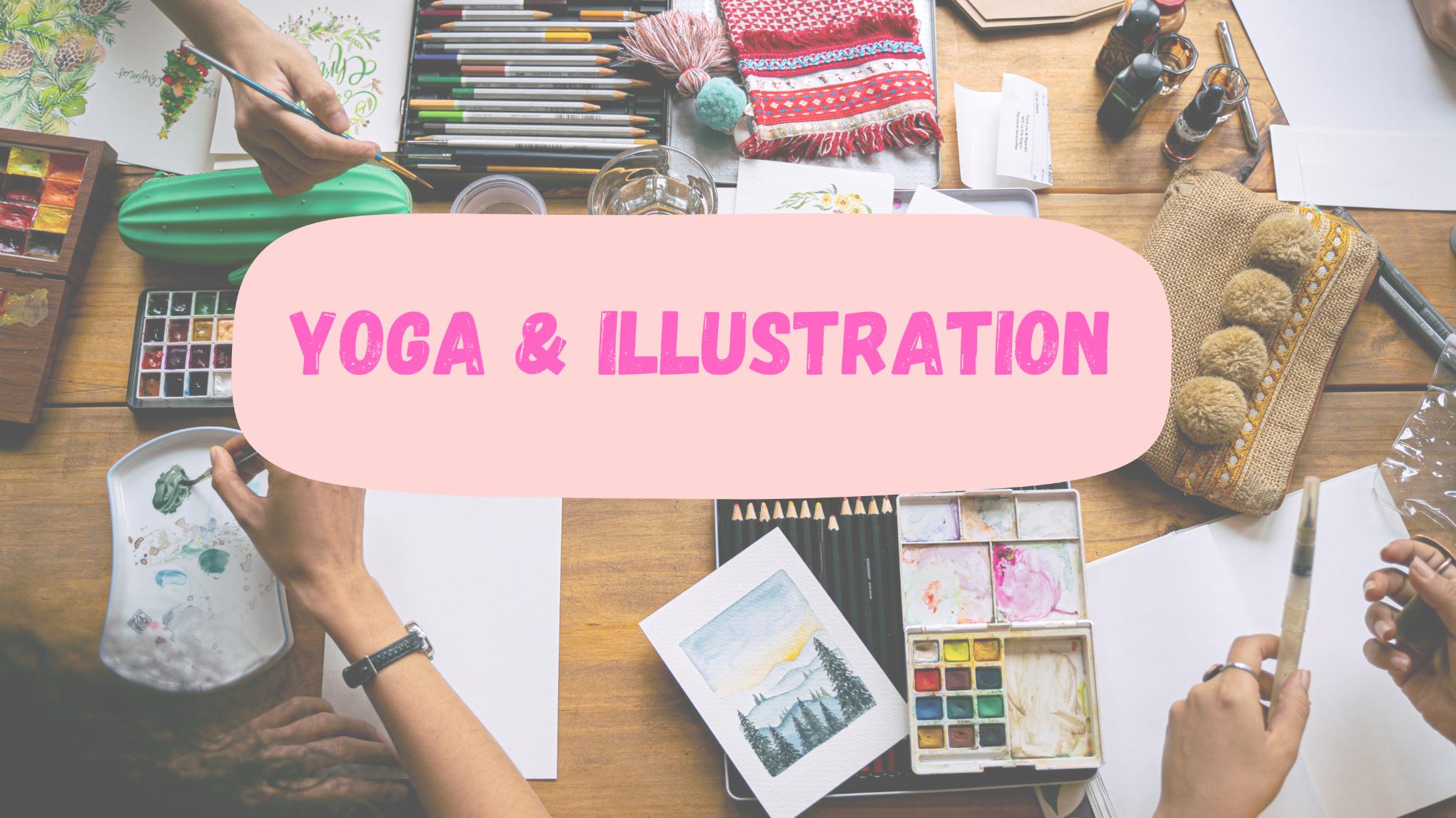 Yoga, ILLUSTRATION ZEN & DESSIN GUIDÉ