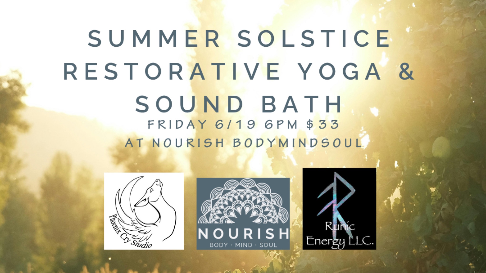 Summer Solstice Restorative Yoga and Sound Bath