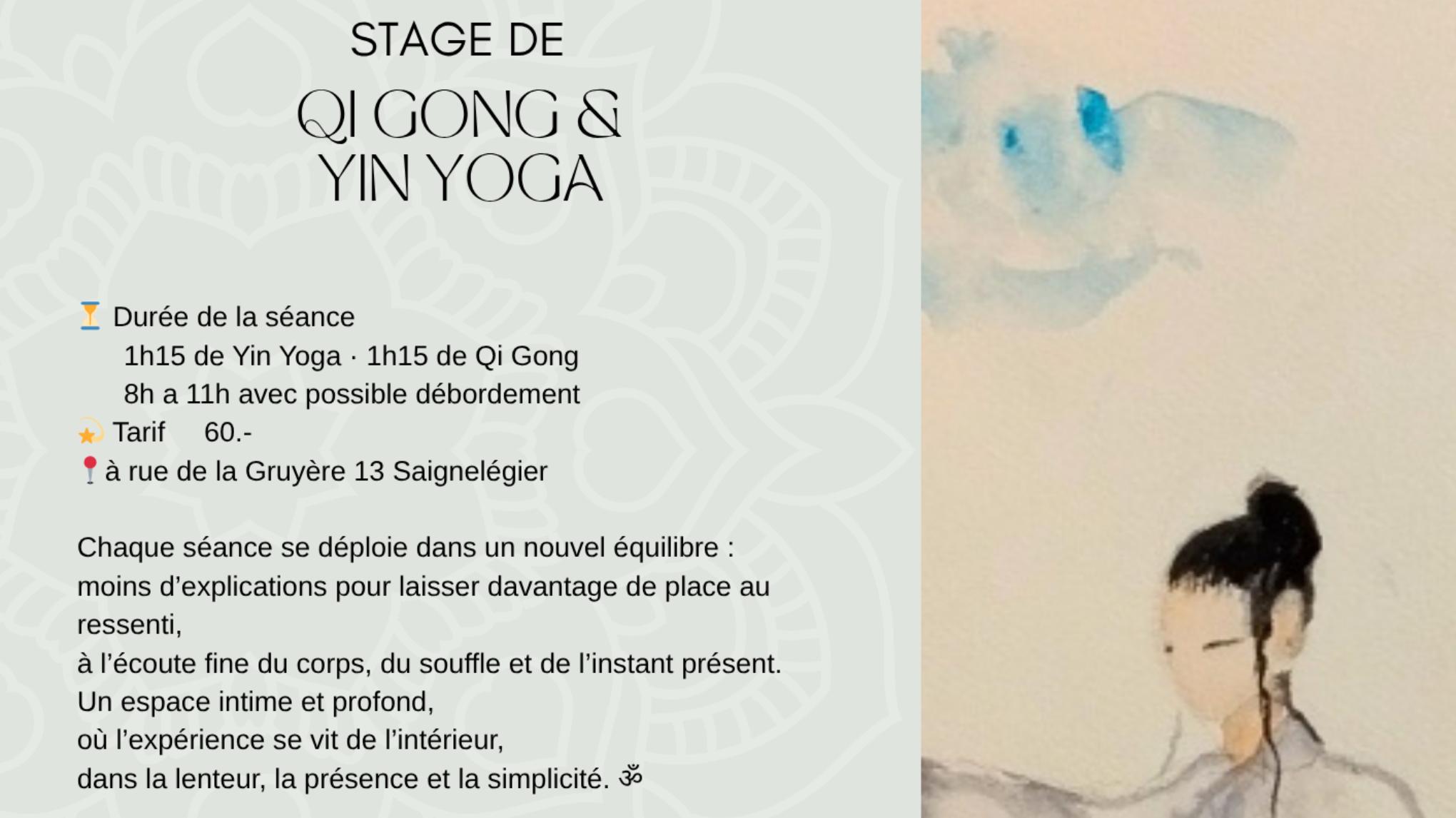 Stage de Qi Gong et Yin Yoga