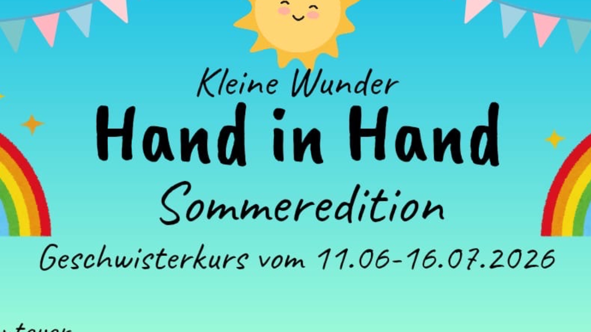 Kleine Wunder Hand in Hand Geschwisterkurs