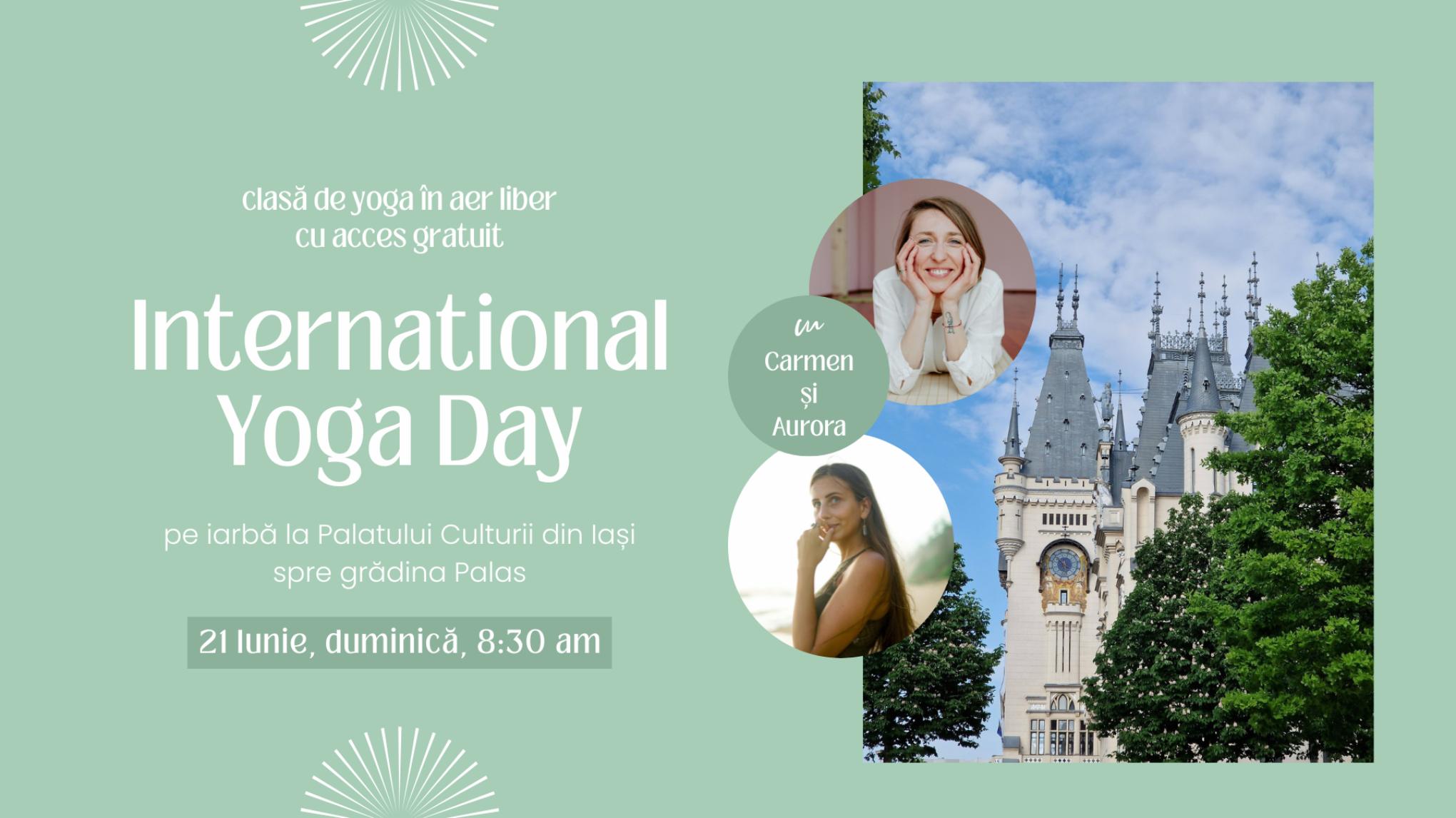International Yoga Day - yoga in aer liber - acces gratuit