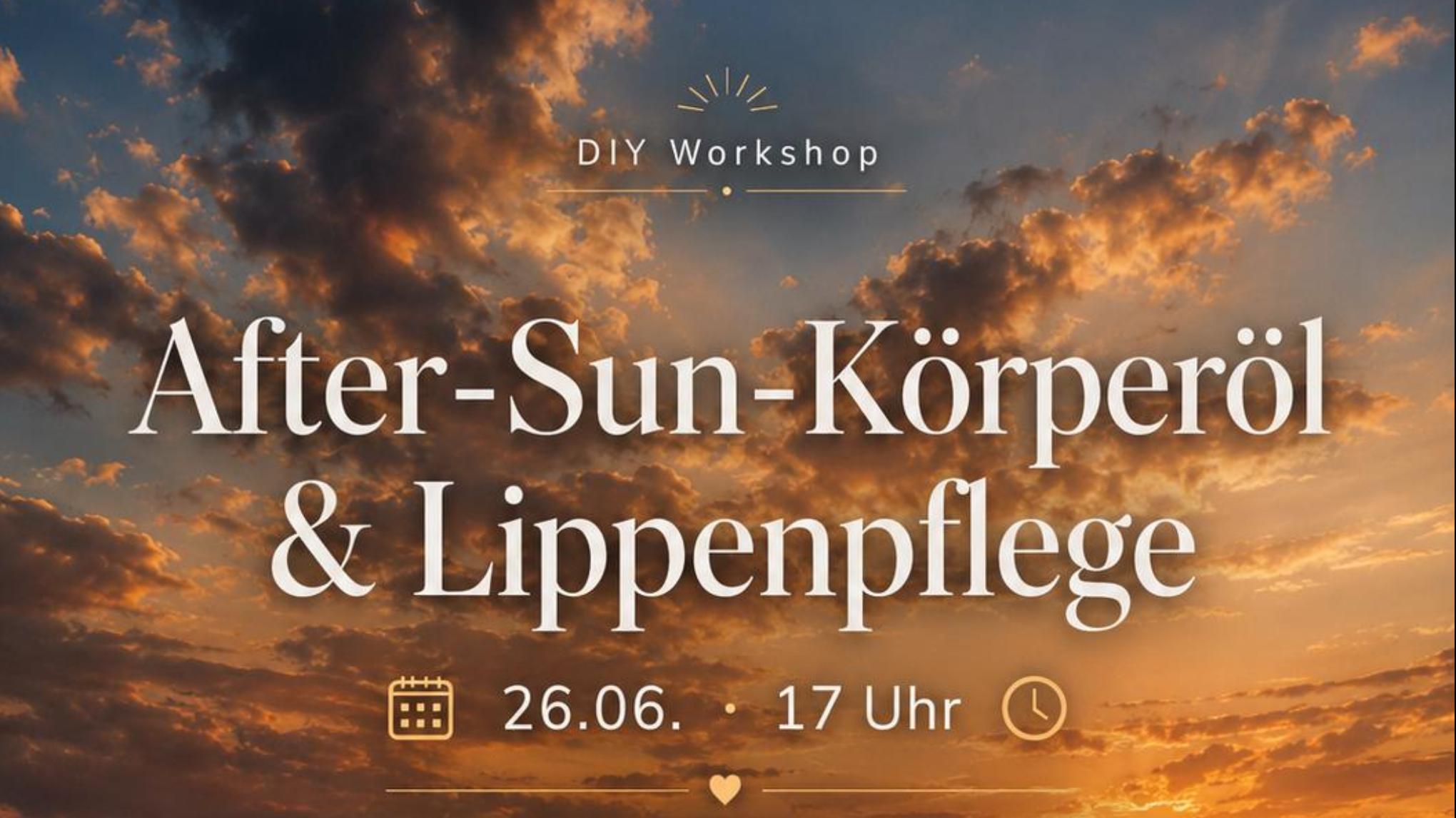 DIY After Sun Lotion & Lippenpflege