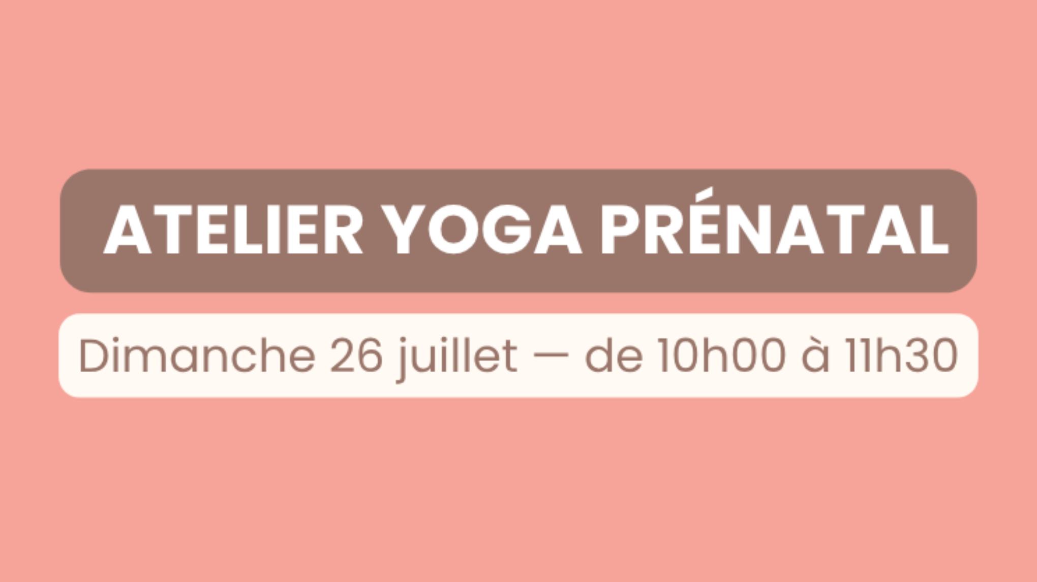 Atelier Yoga Prénatal EN PLEIN AIR — Bulle Douceur & Fraîcheur 🌸