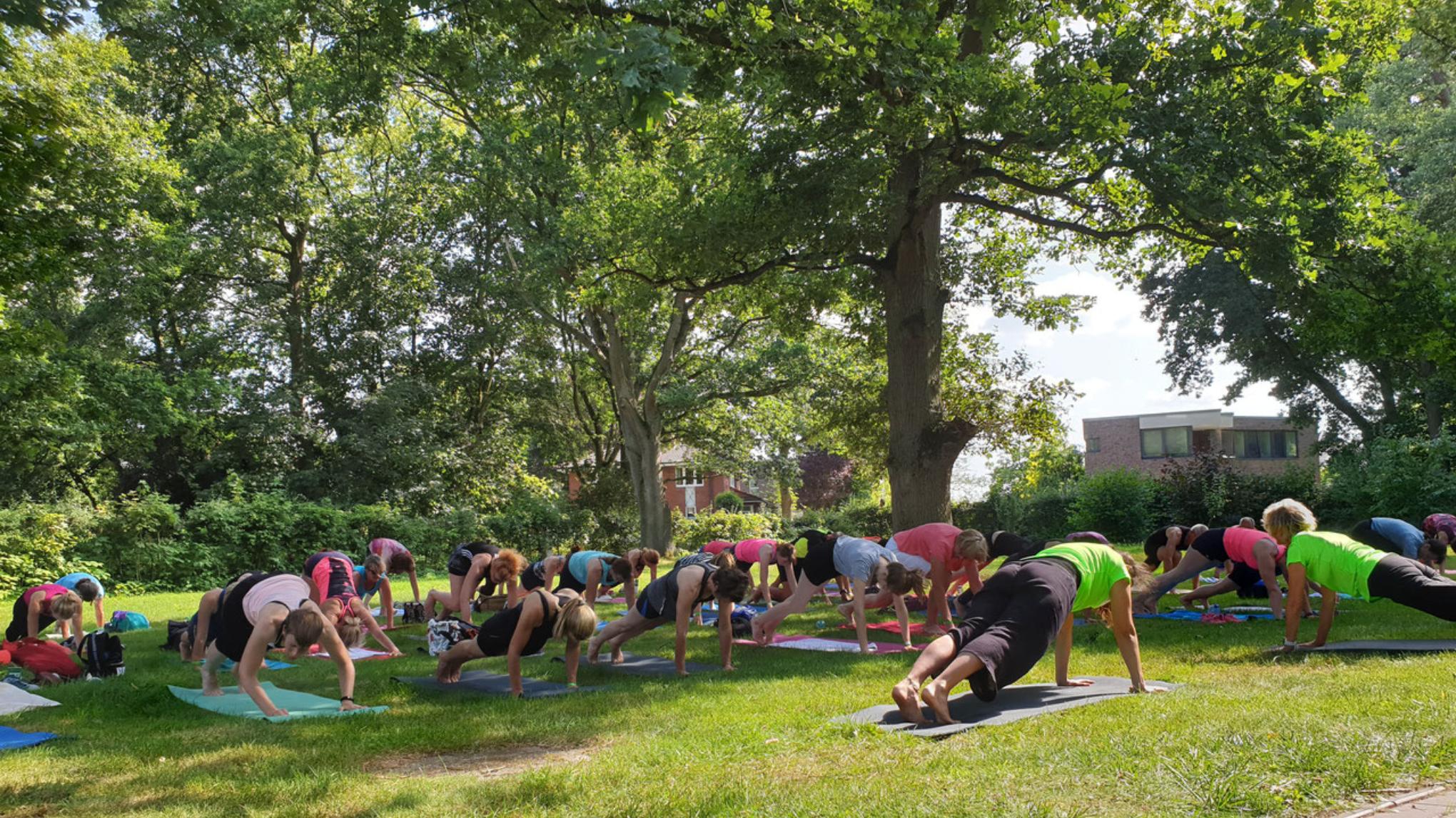 Outdoor Yoga im Weidenschloss Speckenbüttel - nur bei gutem Wetter