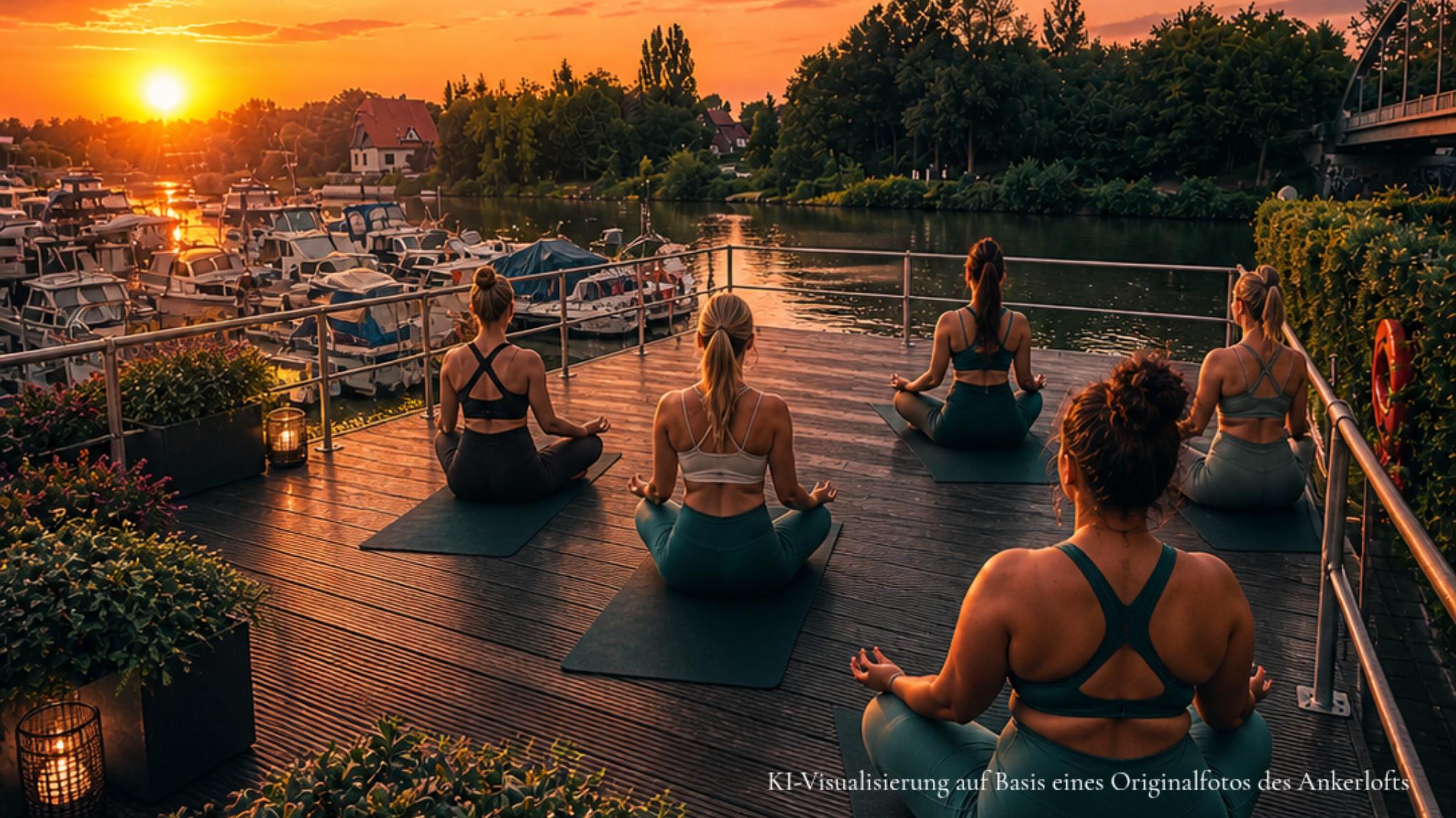 Sunset Yoga & Cacao – ein magischer Sommerabend auf dem Wasser