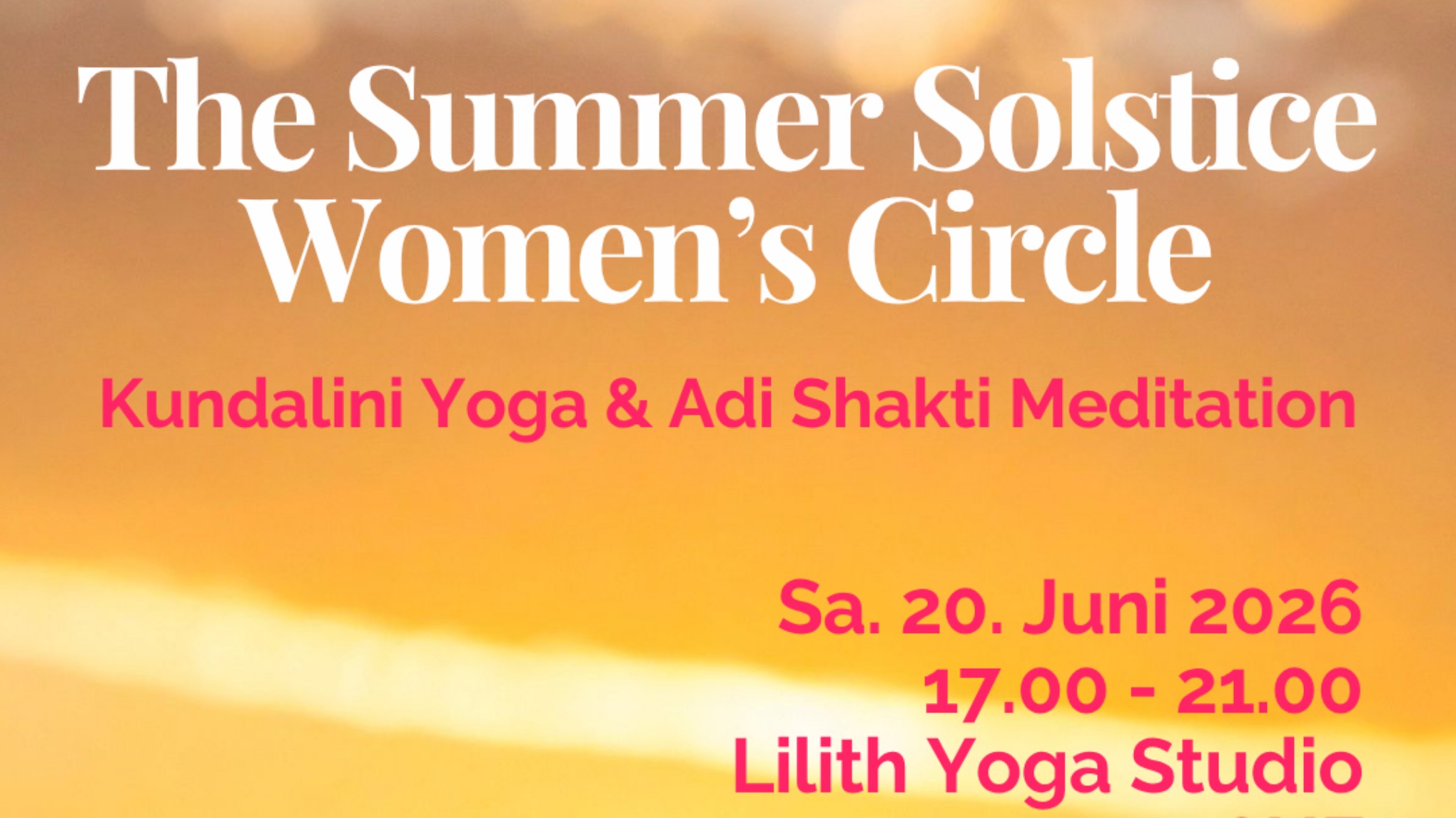 The Summer Solstice Women’s Circle