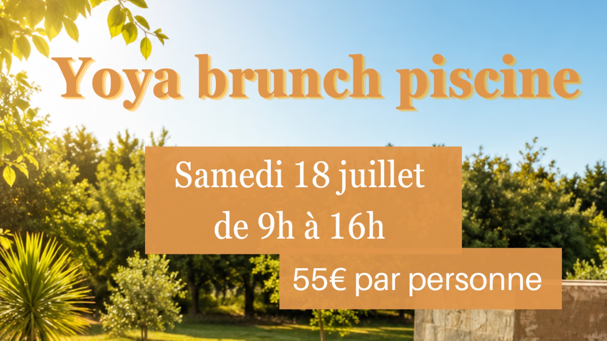 Yoga Brunch & Piscine ☀️🌿