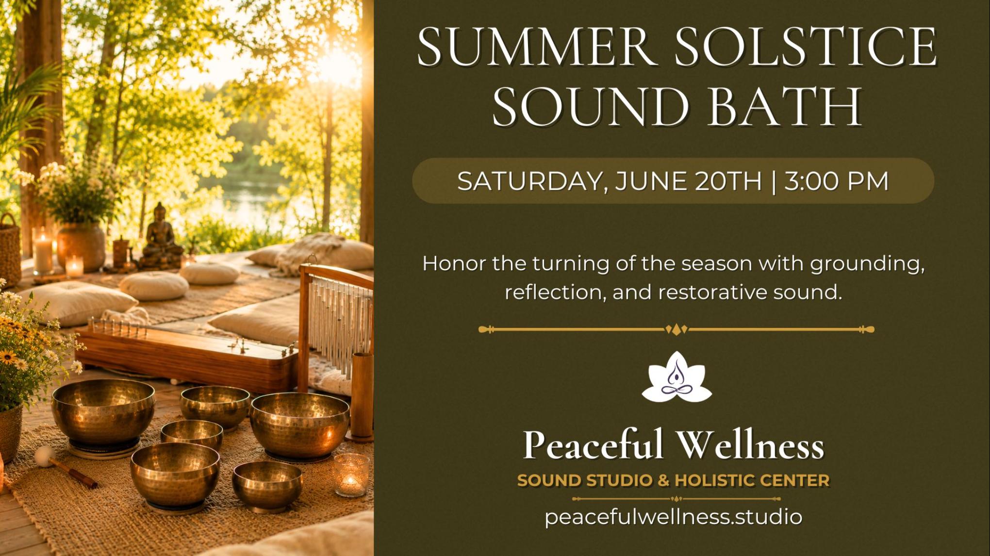 MADISON: Light & Stillness: A Summer Solstice Sound Bath