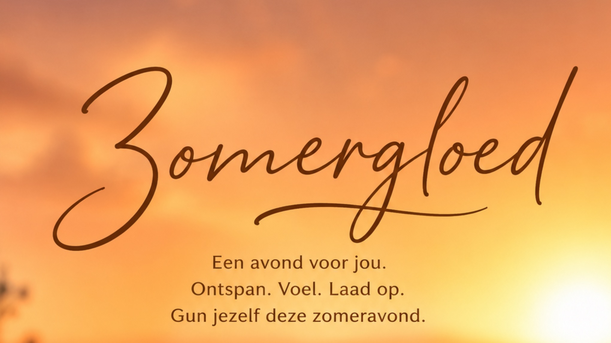 Zomergloed: rust, ontspanning en nieuwe energie.