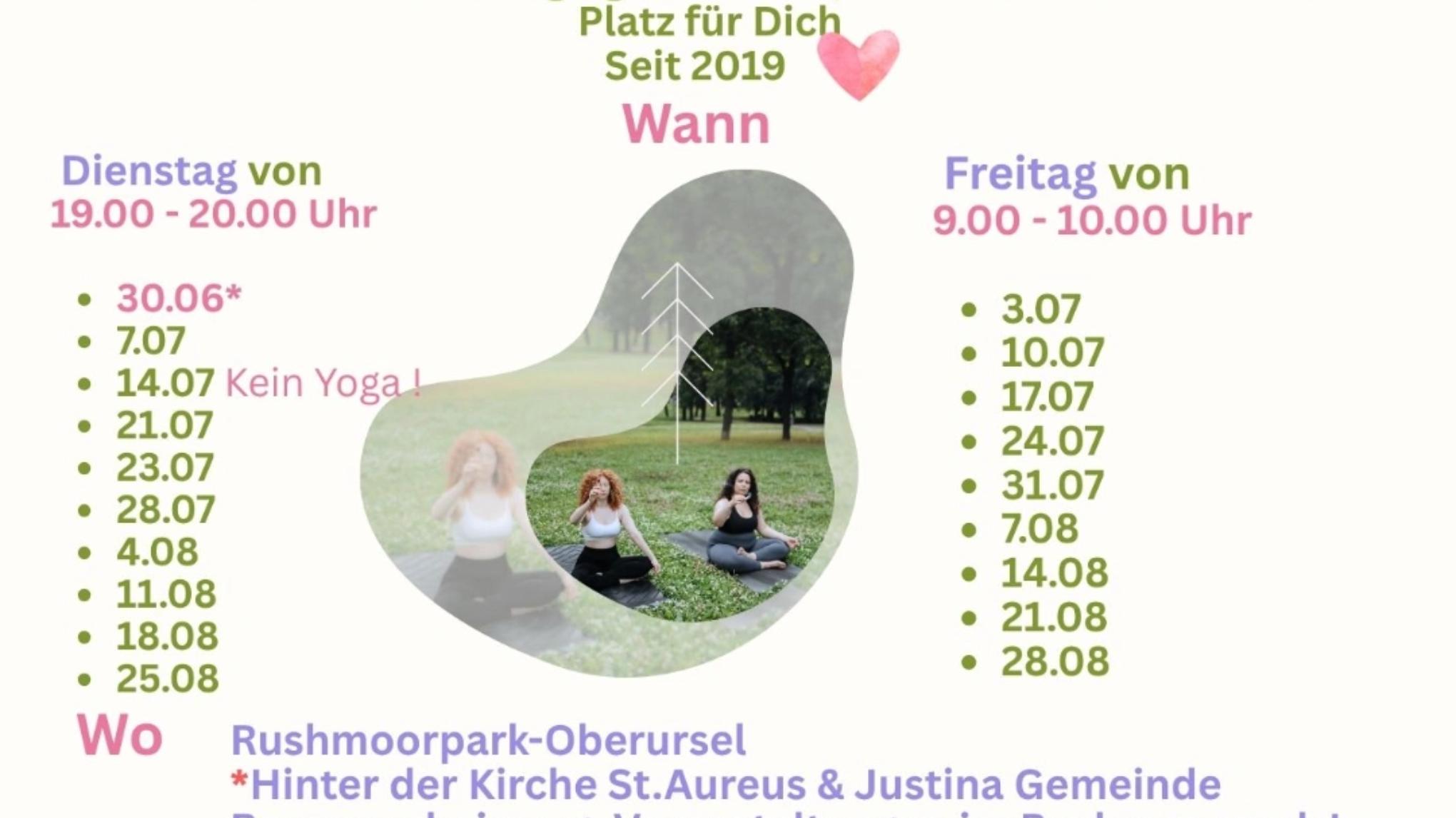 Yoga im Ruschmoorpark Oberursel