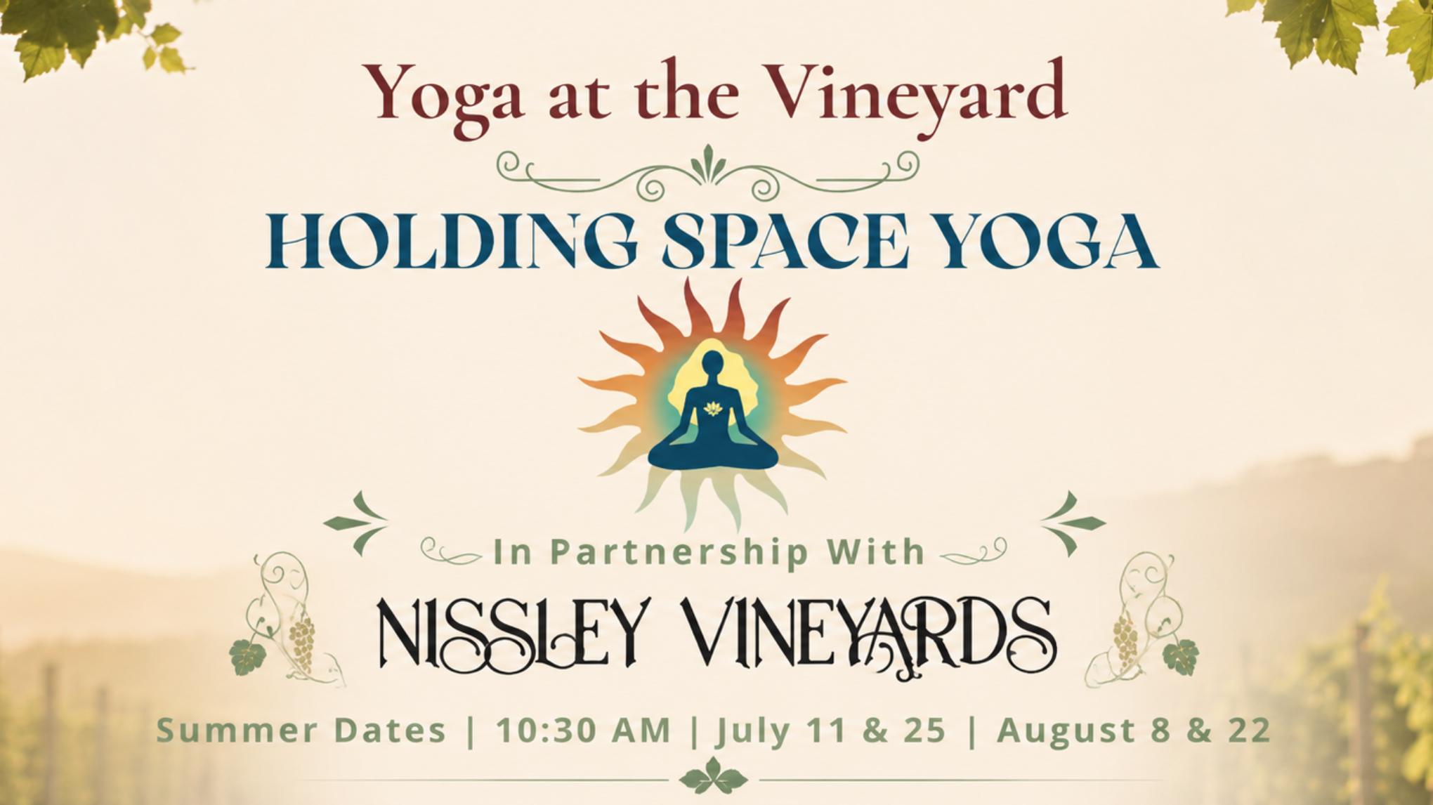 Summer Yoga at Nissley Vineyards