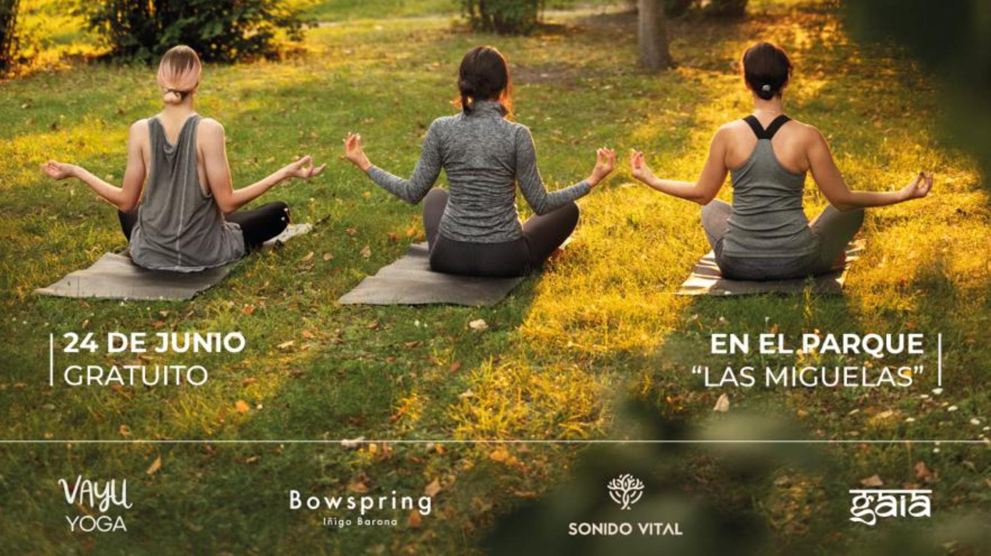Yoga en el Parque de las Miguelas y concierto de Gongs- Evento Gratuito