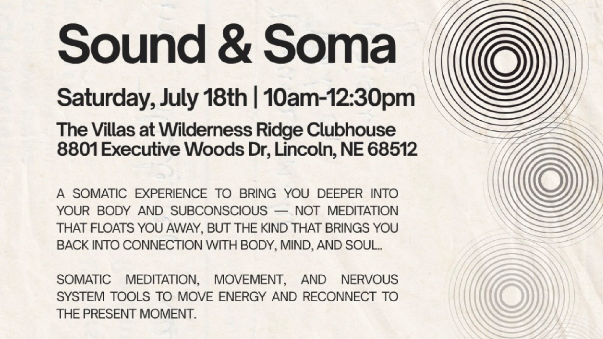 Sound & Soma - A Somatic & Sound Bath Experience