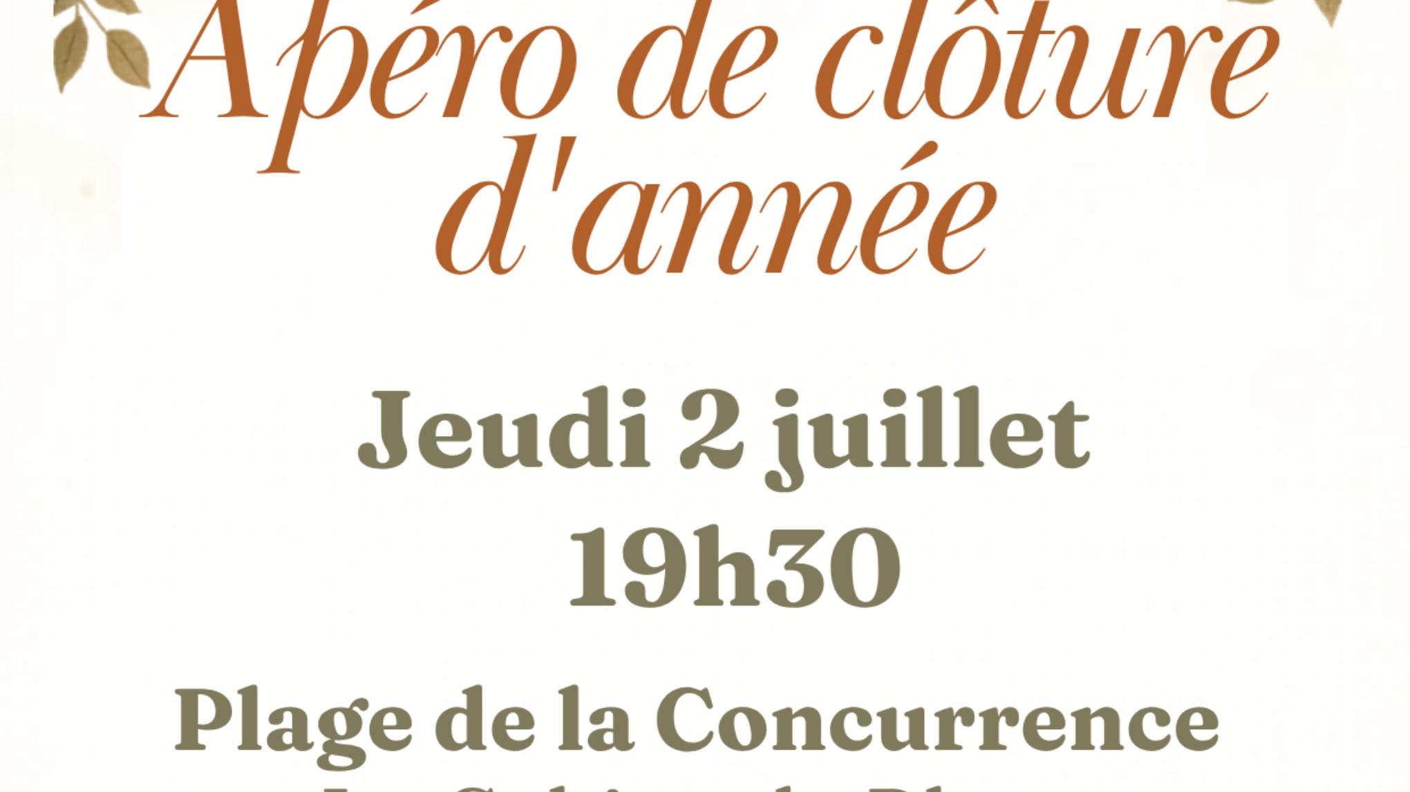 Apéro de fin d’année