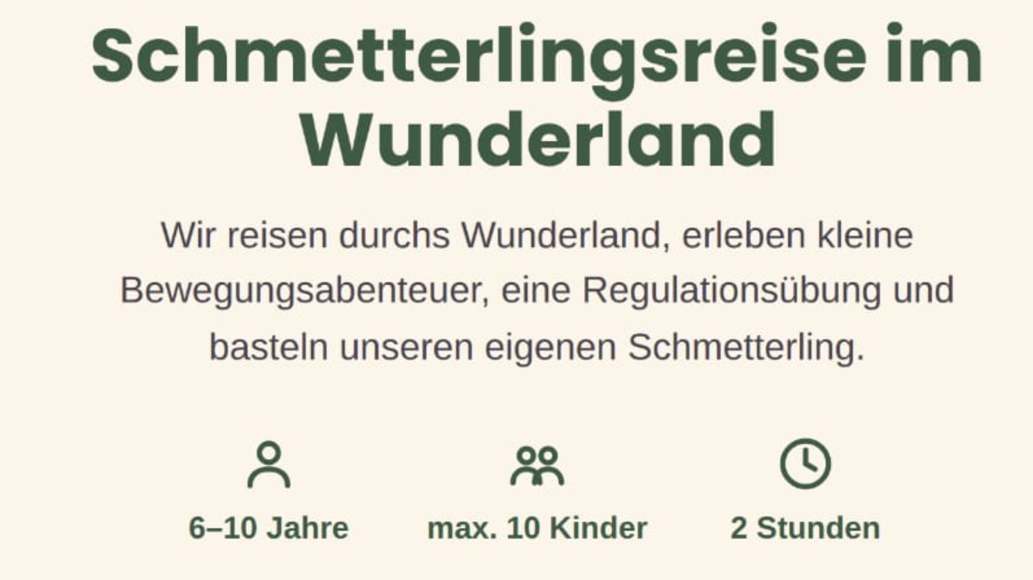 Schmetterlingsreise im Wunderland