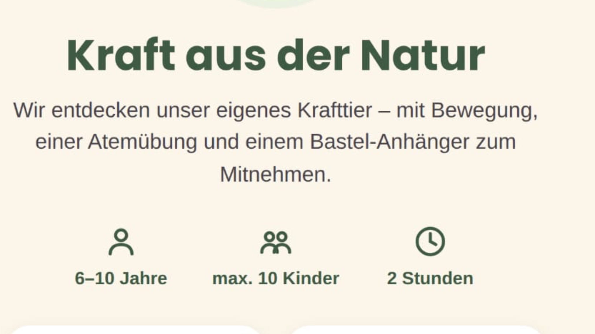 Kraft aus der Natur