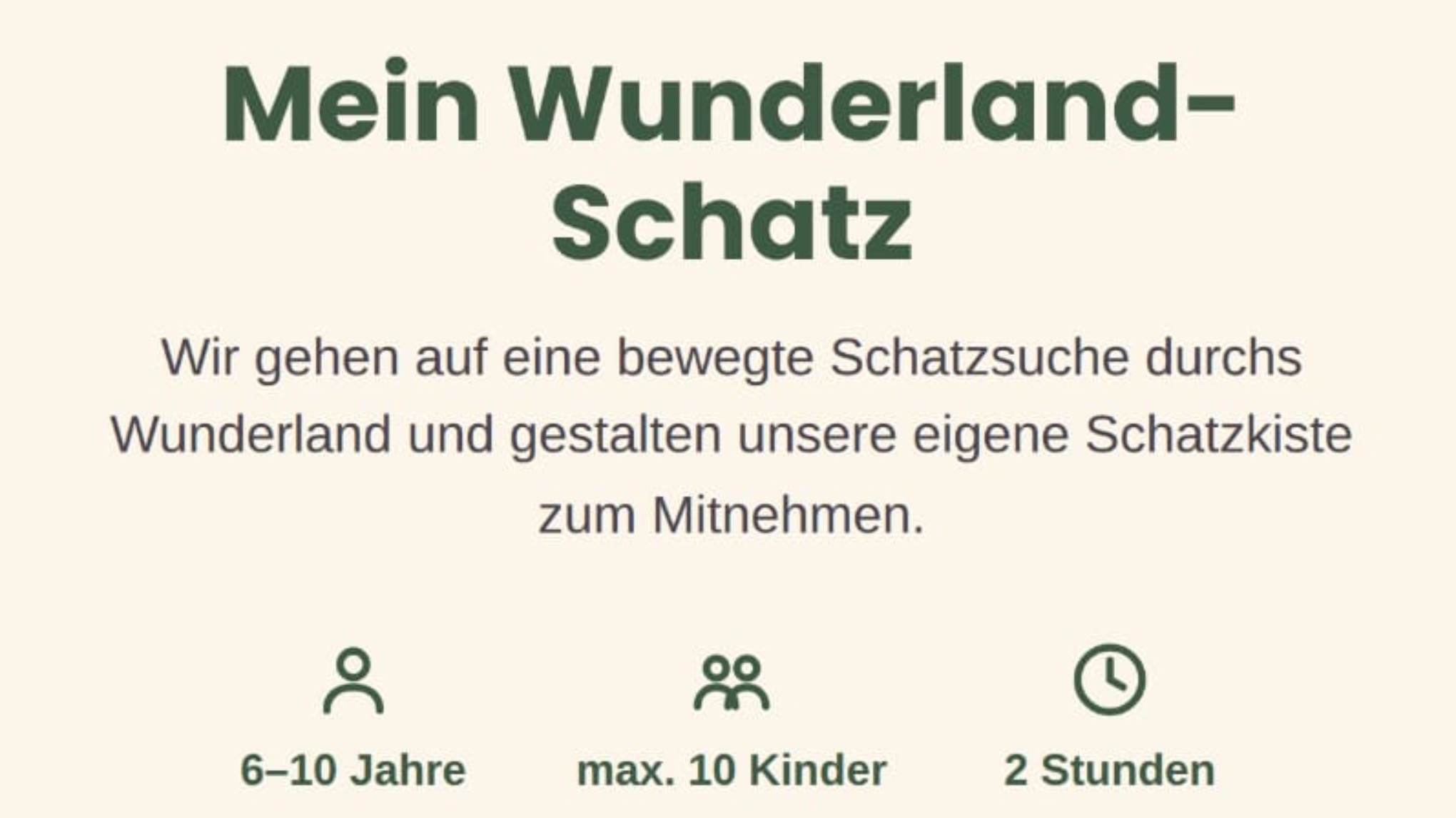 Mein Wunderland Schatz