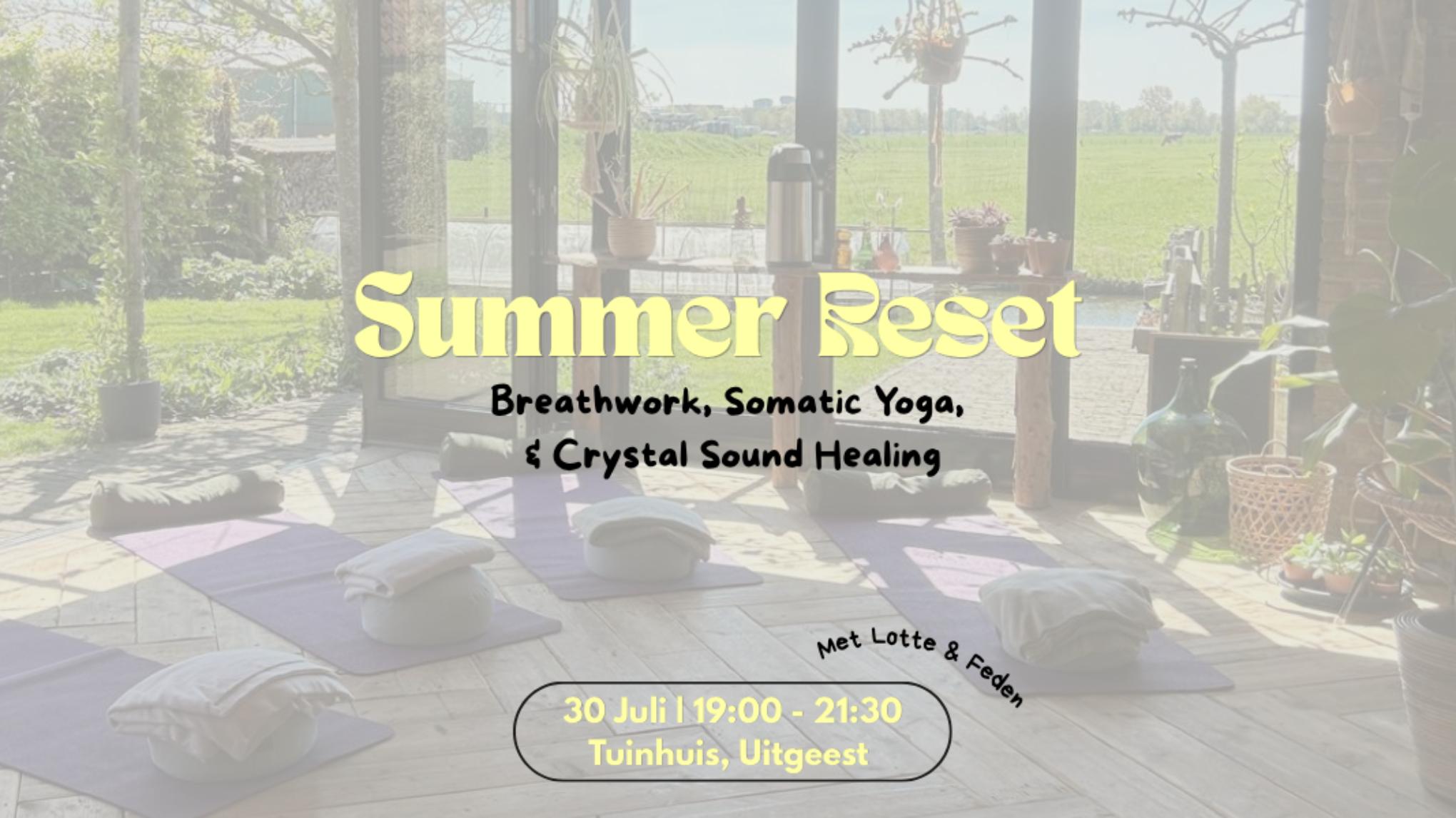 ✽ Summer Reset | Somatic Yoga, Breathwork & Crystal Sound Healing