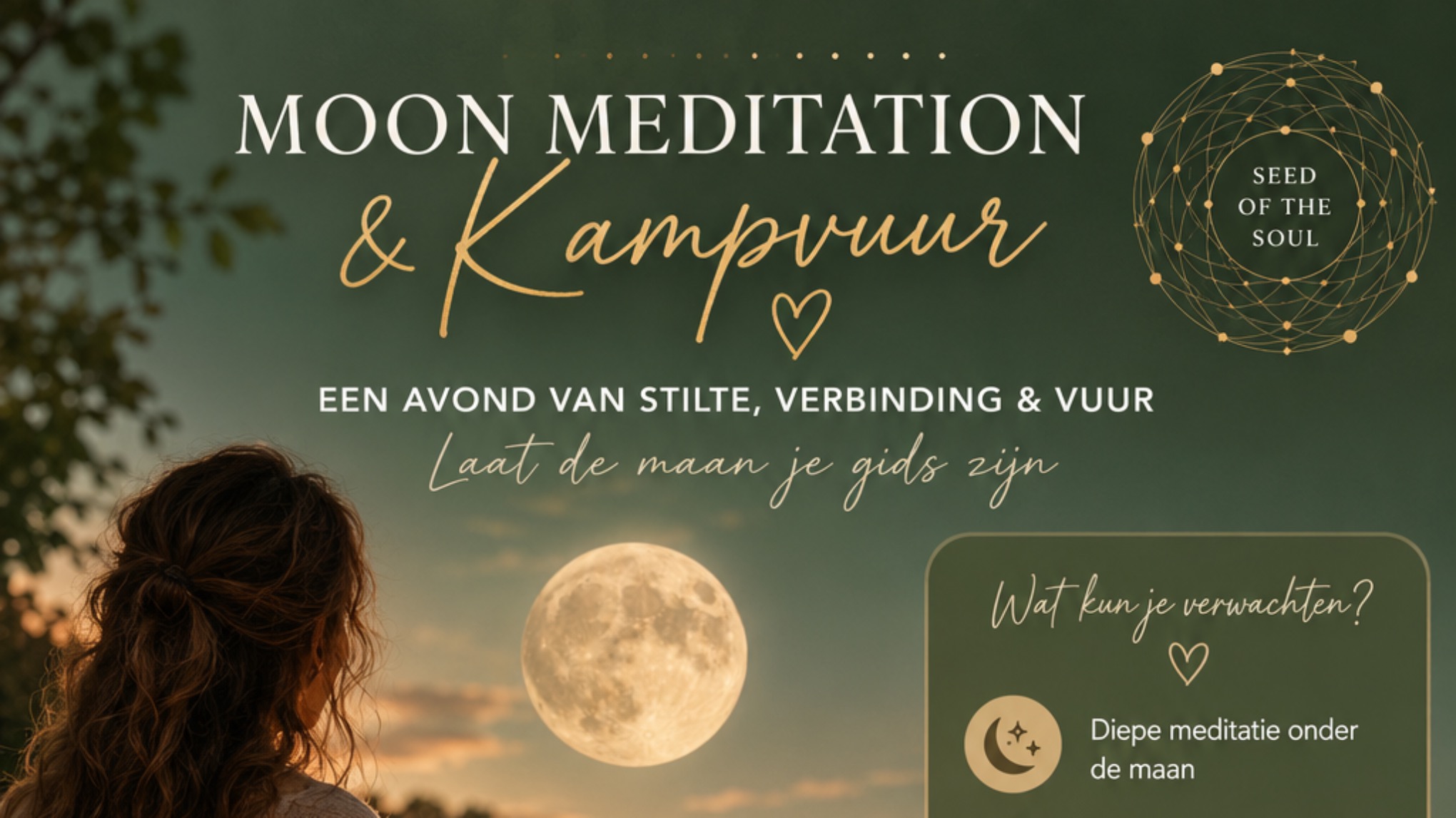 🌕🔥Moon Meditation & Kampvuur in de Biesbosch